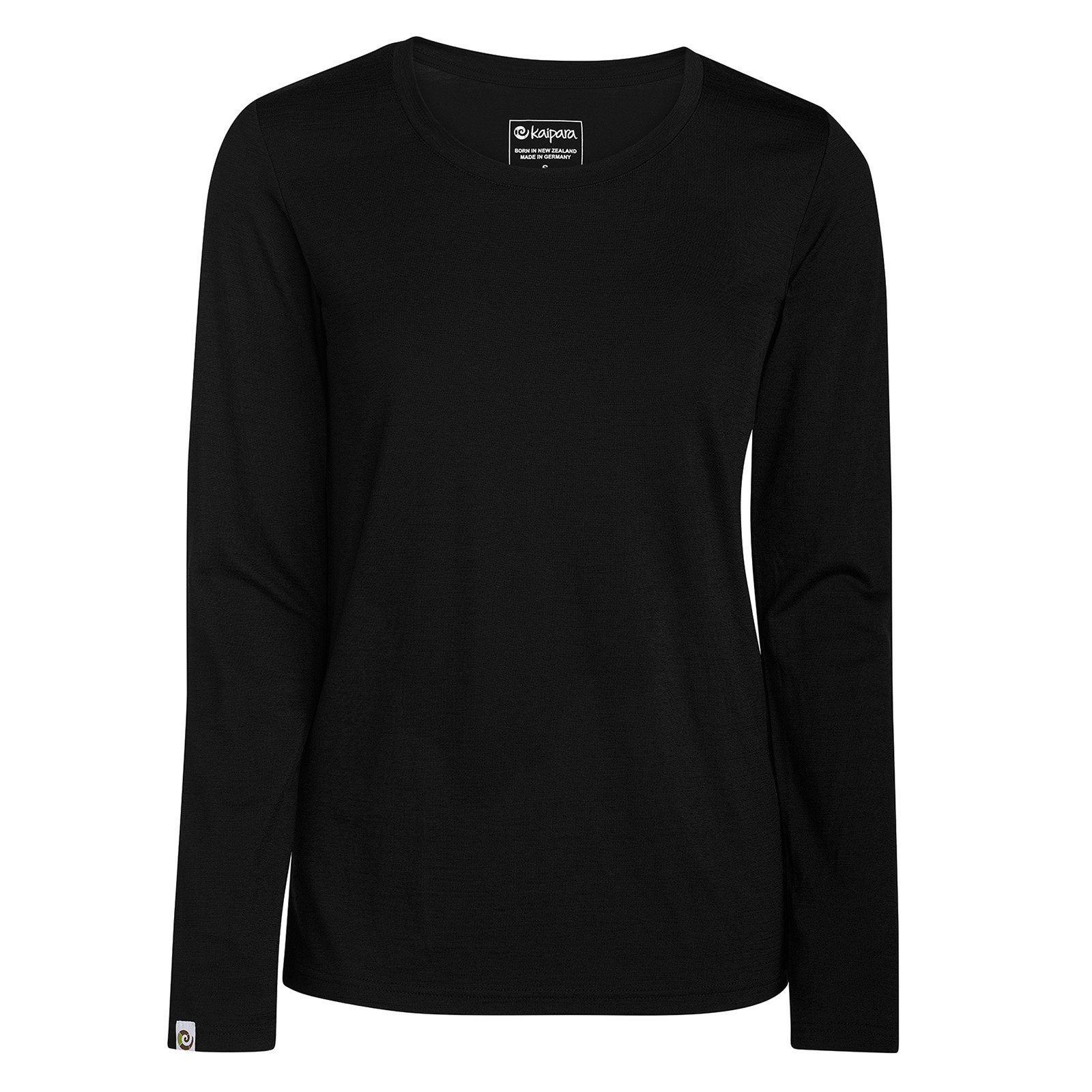 Kaipara - Merino Sportswear Longsleeve Merino Longsleeve Damen weiter Rundhals Regular 200 (1-tlg) aus reiner Merinowolle Made in Germany