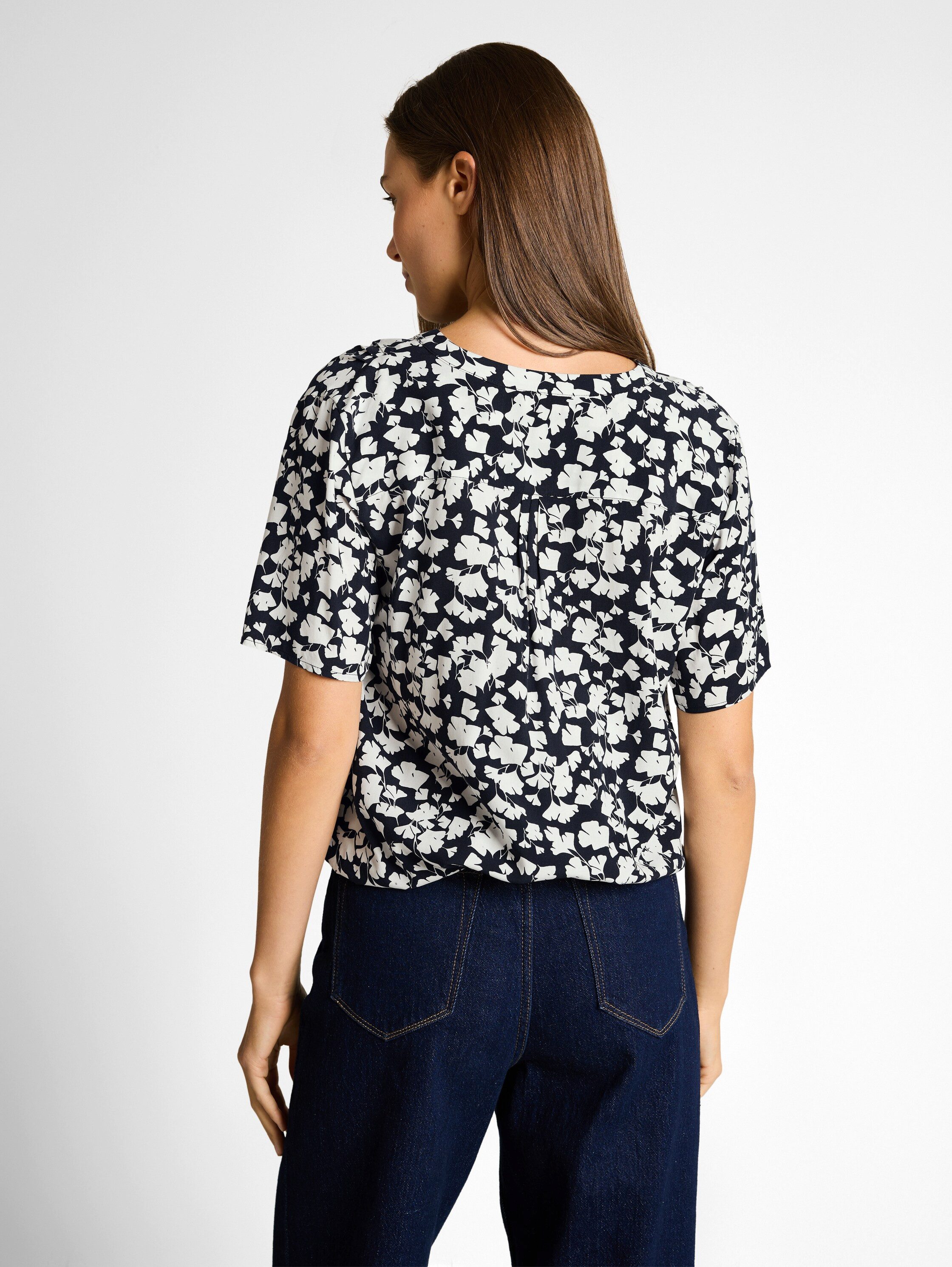 TOM TAILOR Klassische Bluse Regular mit All-Over Print