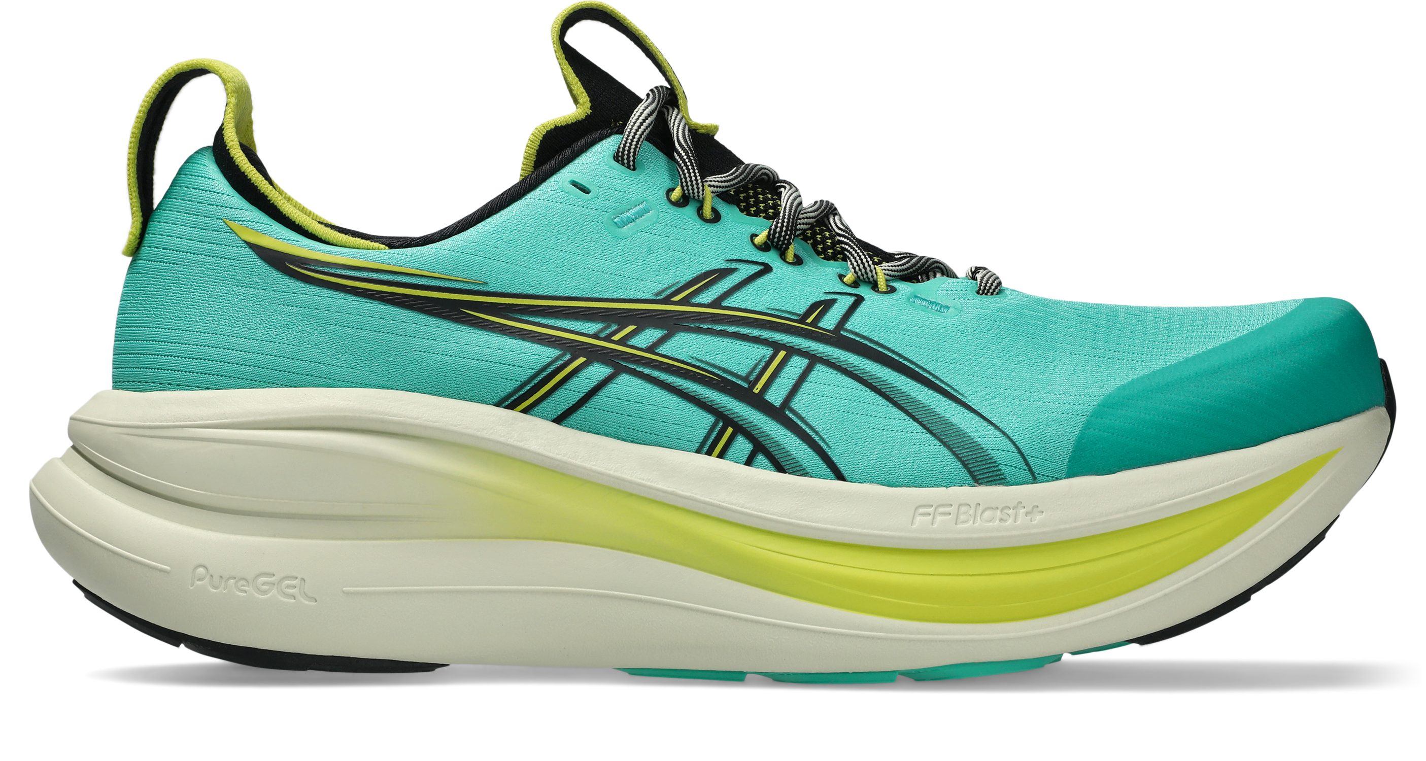 Asics GEL-NIMBUS 28 TR Laufschuh sportlicher Stil, leicht profiliertes Laufsohlenprofil, Schnürung