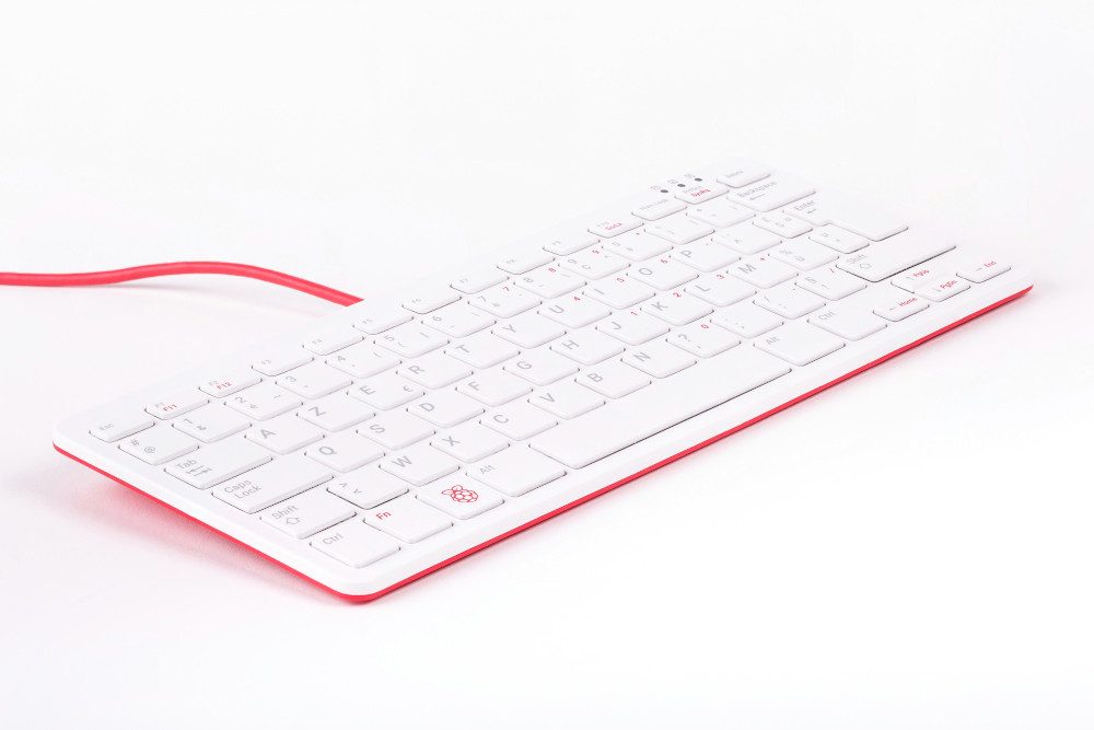 offizielle Raspberry Pi Tastatur, FR-Layout, inkl. 3 Port USB Hub, Eingabegeräte-Set