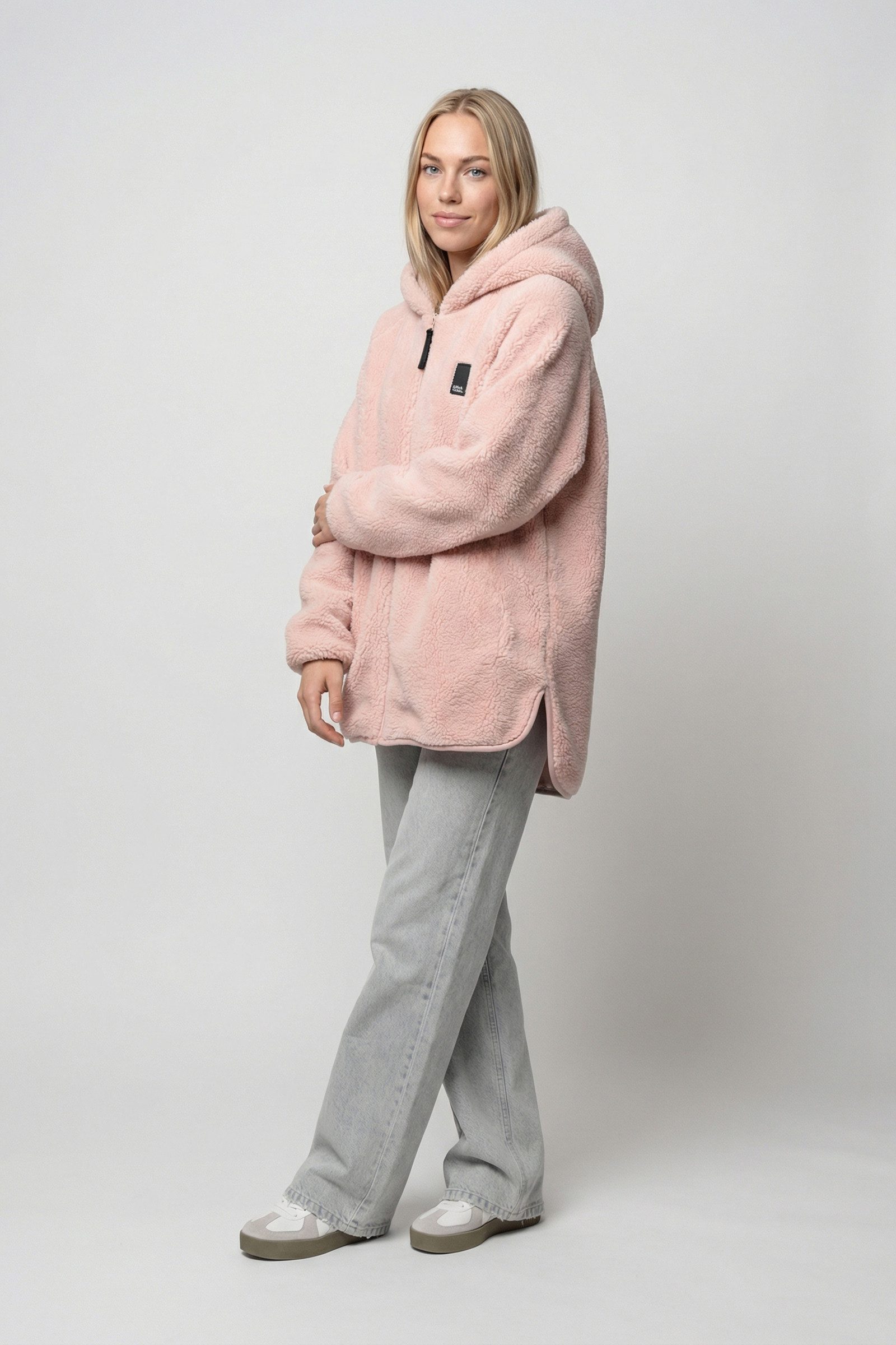 Alife & Kickin Sweatjacke Damen DominiqueAK T Übergangsjacke, Jacke leichte Kuschel-Jacke mit Stehkragen und Reißverschluss – Bild 4 von 4