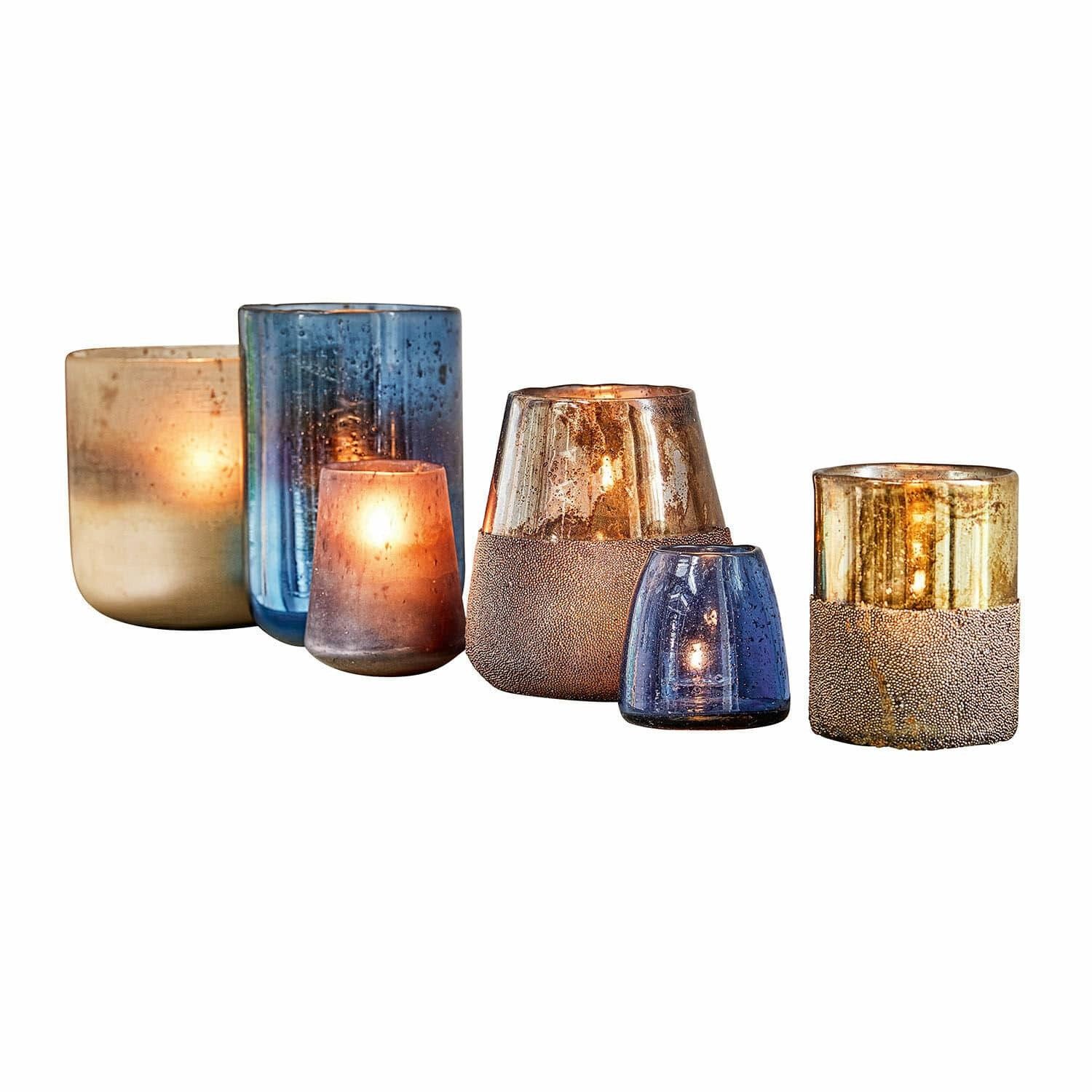 Mirabeau Windlicht Windlicht 6er Set Paro blau (6er Set, 6er Set)