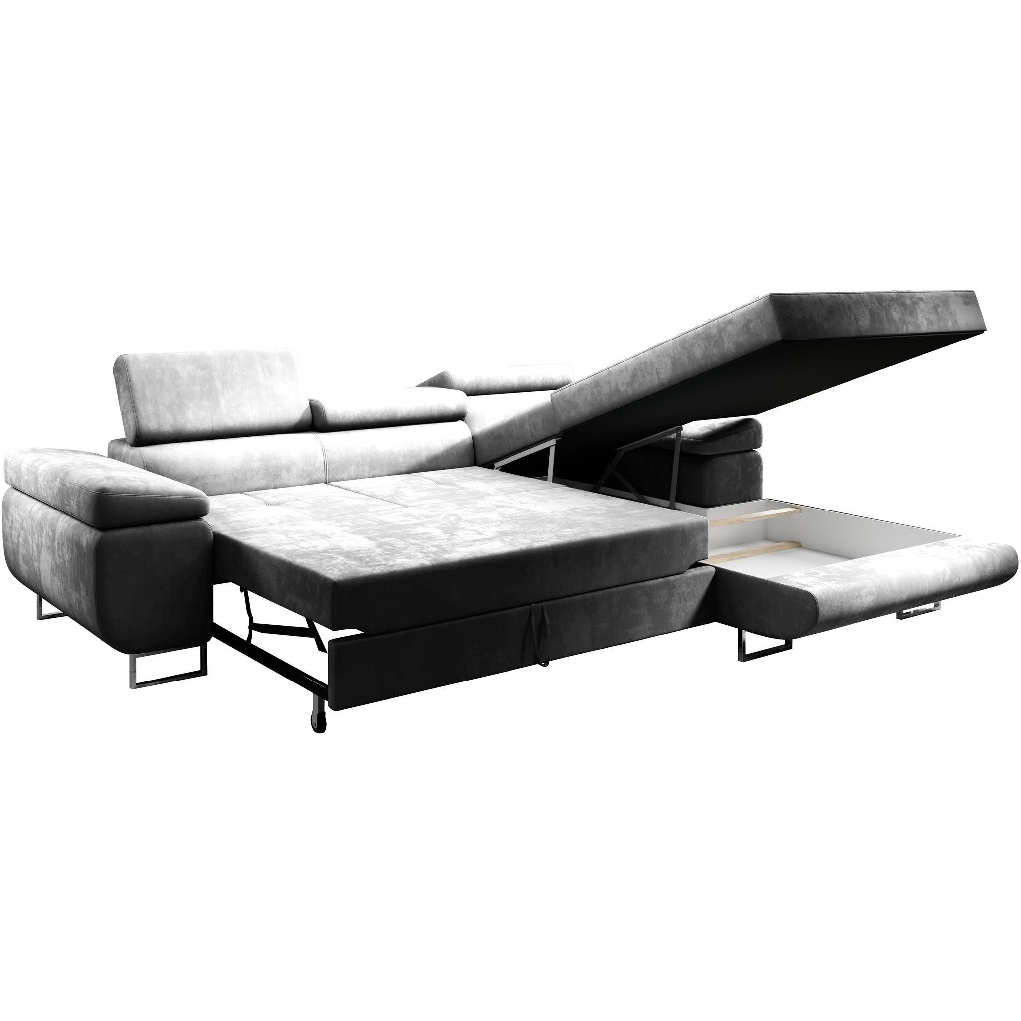 Beautysofa Ecksofa Alons mit Schlaffunktion auf günstig online kaufen