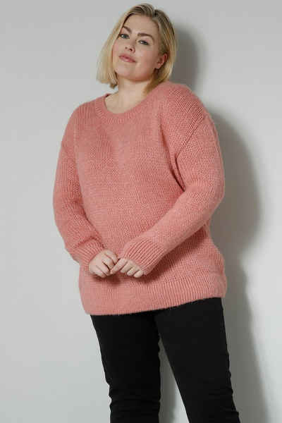 Sara Lindholm Strickpullover Pullover oversized Rundhals Langarm