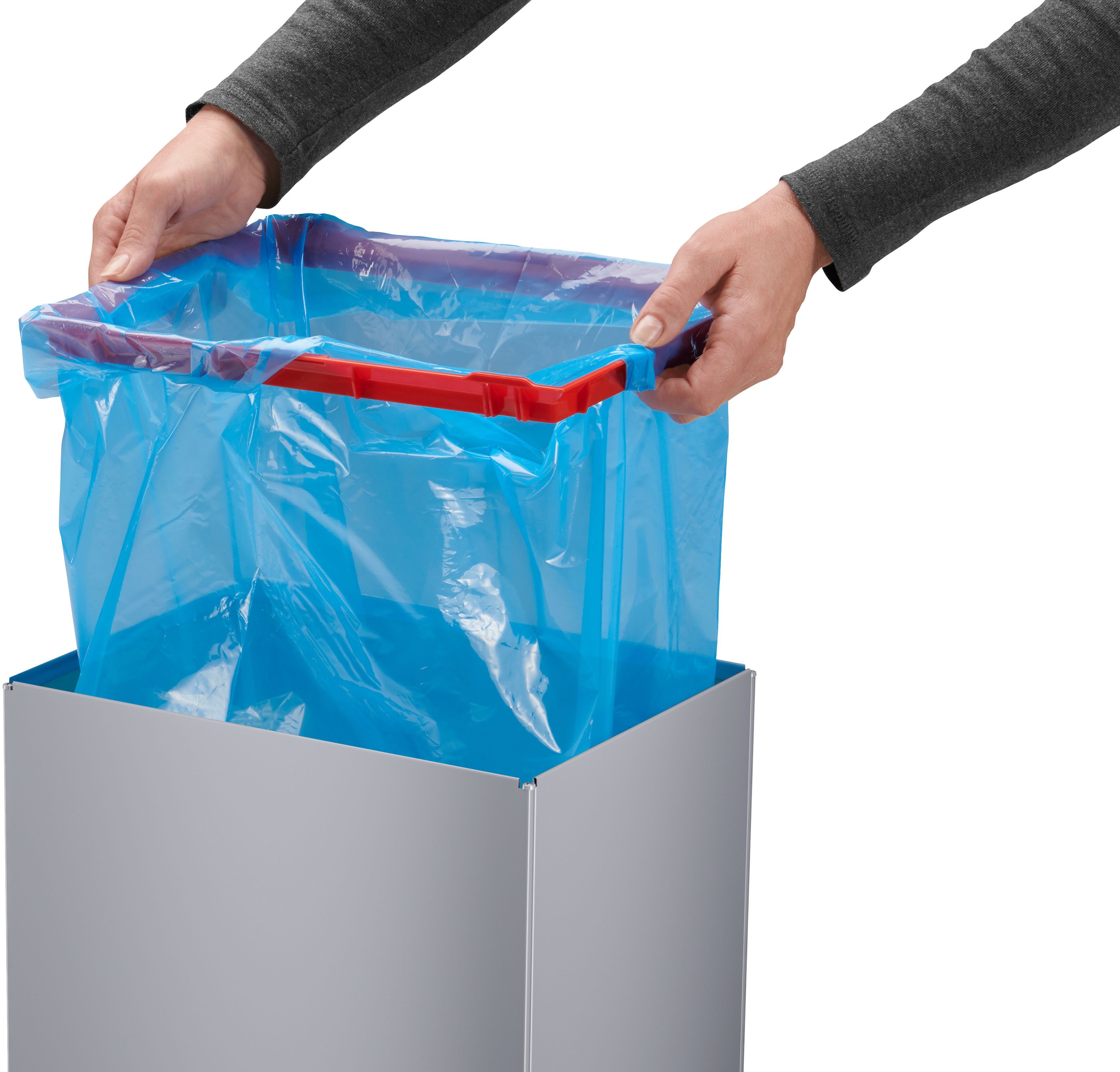 Hailo Abfalleimer "Big-Box Swing XL" 52 l, silber – Bild 4 von 5