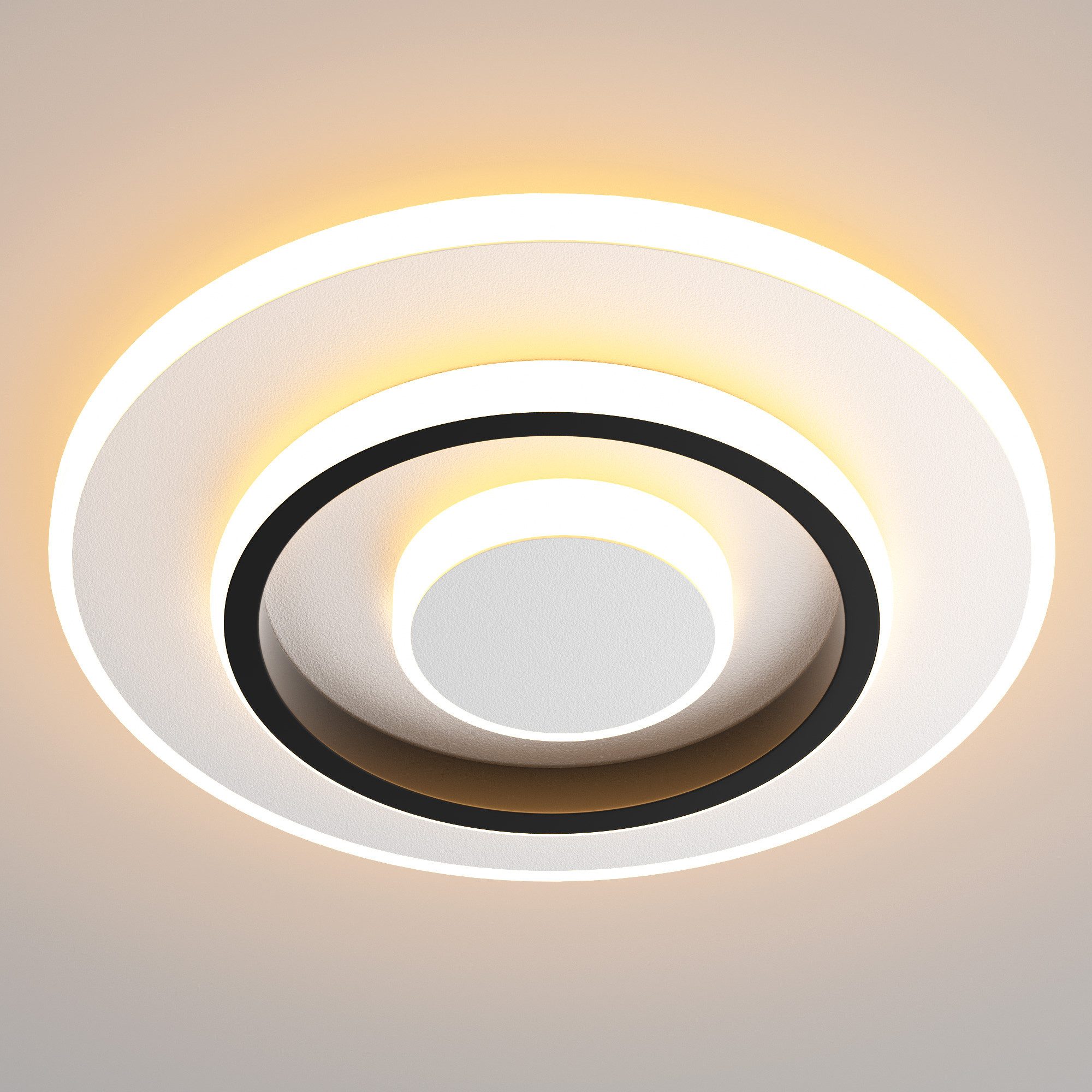 BlingBin LED Deckenleuchte Runde Deckenlampe LED Moderne 22W, Minimalistisches Design, 2200LM, LED fest integriert, Warmweiß, Neutralweiß, Kaltweiß, LED Lampen Deckenbeleuchtung Ceiling Light für Wohnzimmer