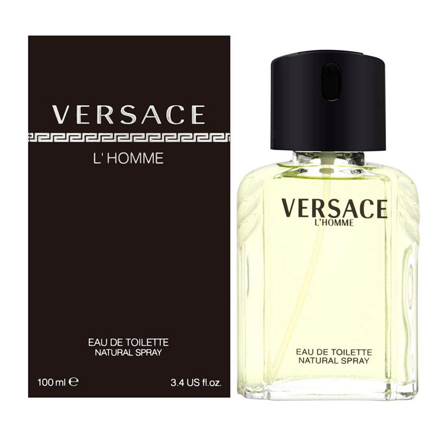 Versace Eau de Toilette L’Homme Parfum Natural Spray Edt Versiegelt 100 ML, DNA des Hauses Versace in jedem Tropfen widerspiegelt