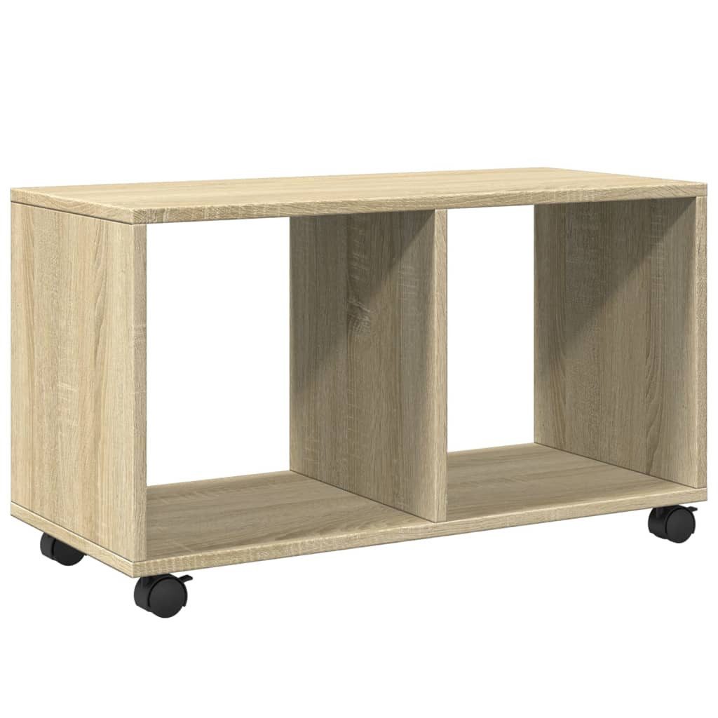 vidaXL Beistelltisch Rollschrank Sonoma-Eiche 72x33x42,5 cm günstig online kaufen
