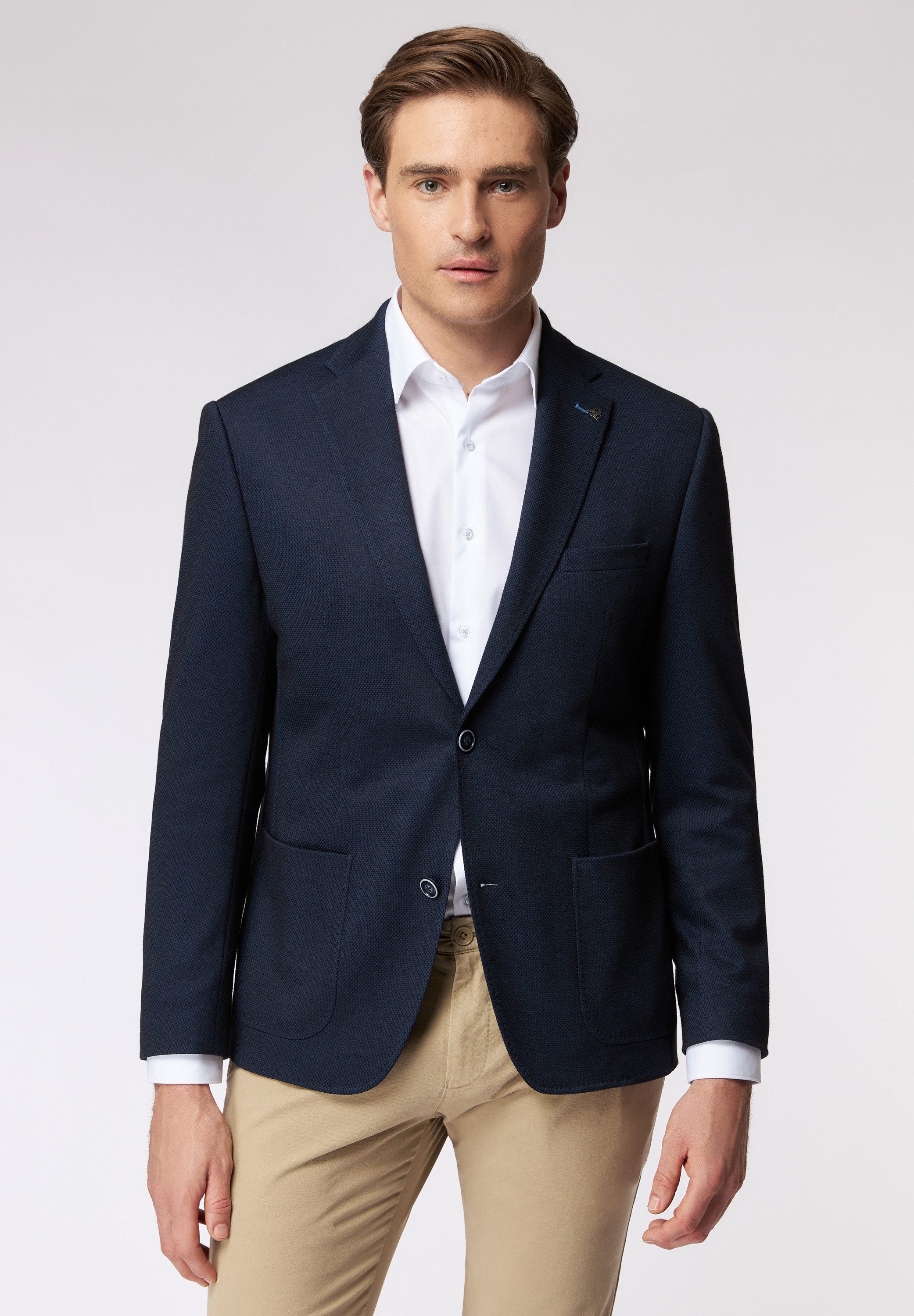 Jerseysakko regular fit - Jerseystoff