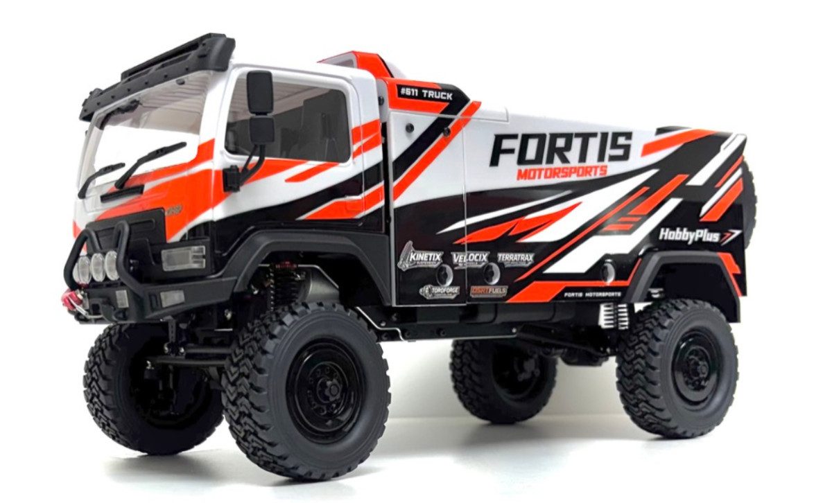 Absima RC-Truck 1:18 Brushless Rally Truck DKR-4 Fortis RTR HobbyPlus, mit 2,4 GHz Fernsteuerung