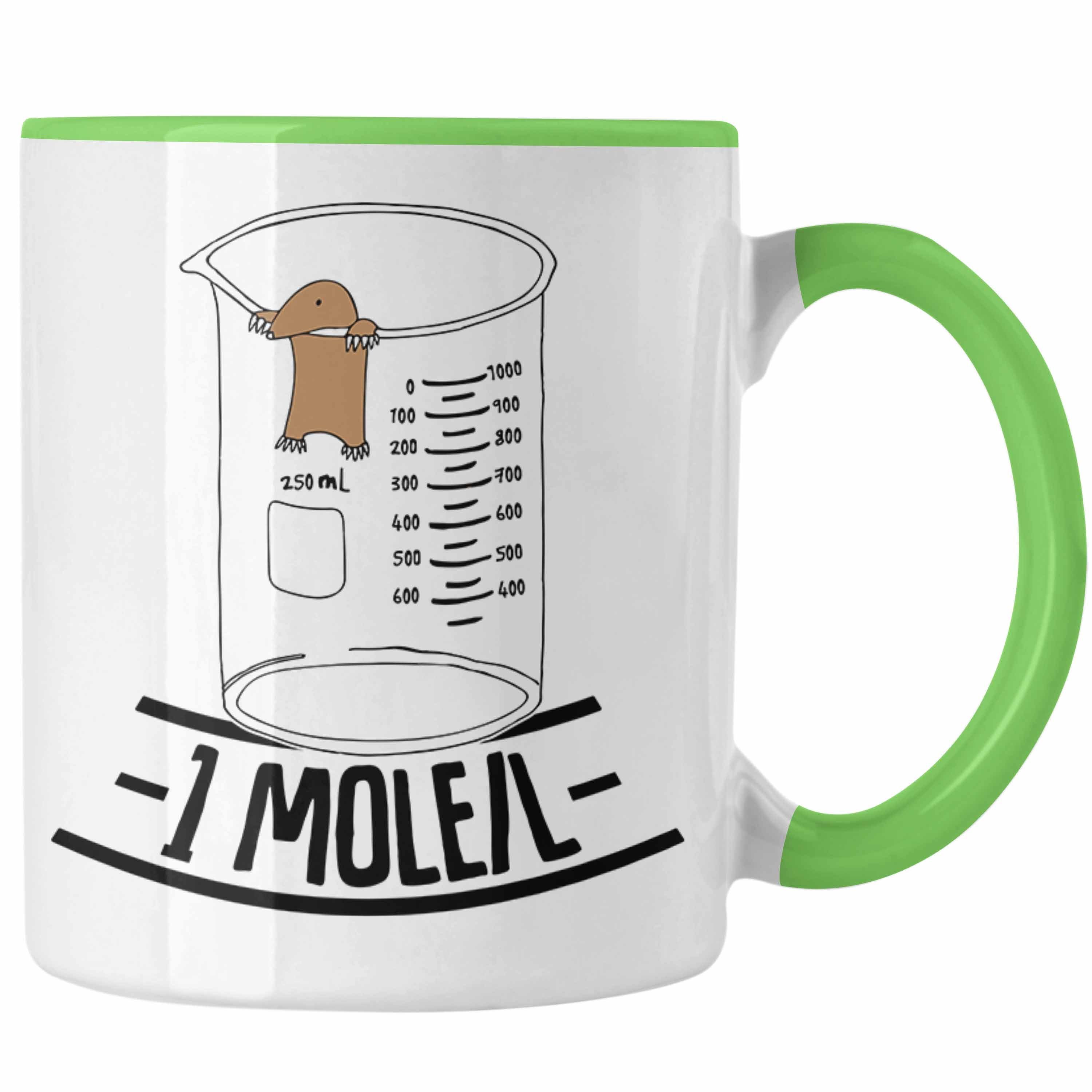 Trendation Tasse Chemiker Tasse Lustiger Maulwurf Mole Per Liter Chemie Avogadro's Chem Grün | Teetassen