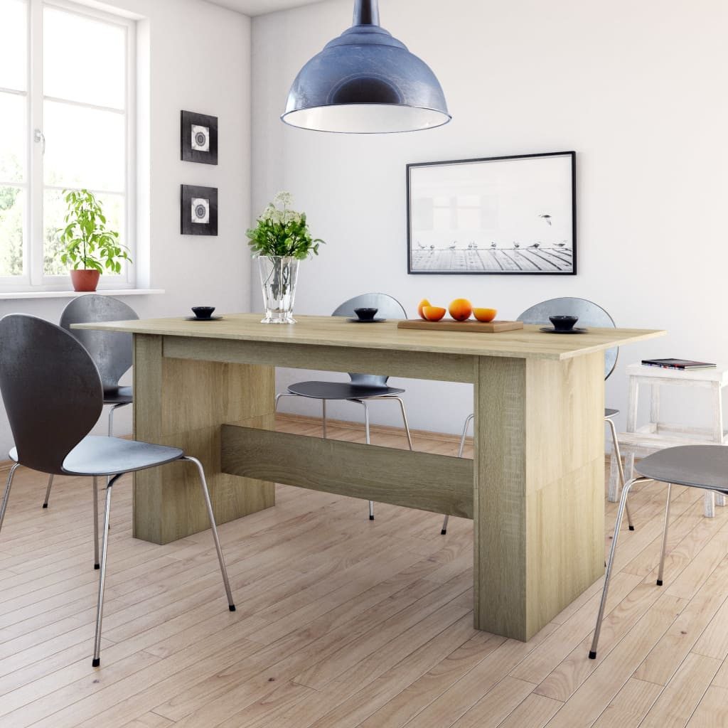 vidaXL Esstisch Esstisch Sonoma-Eiche 180x90x76 cm Holzwerkstoff (1-St)