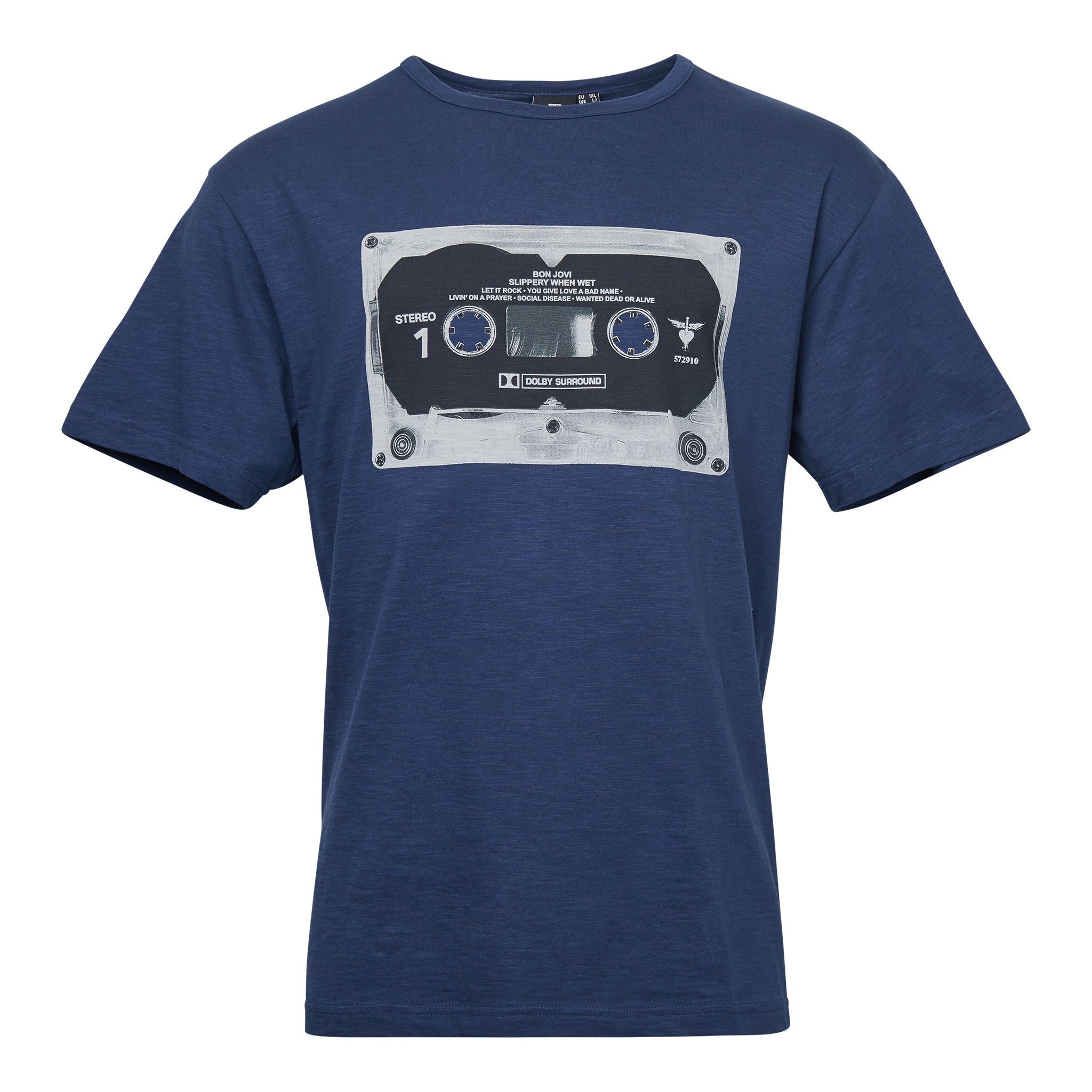replika Rundhalsshirt "BON JOVI" T-Shirt von Replika in blau