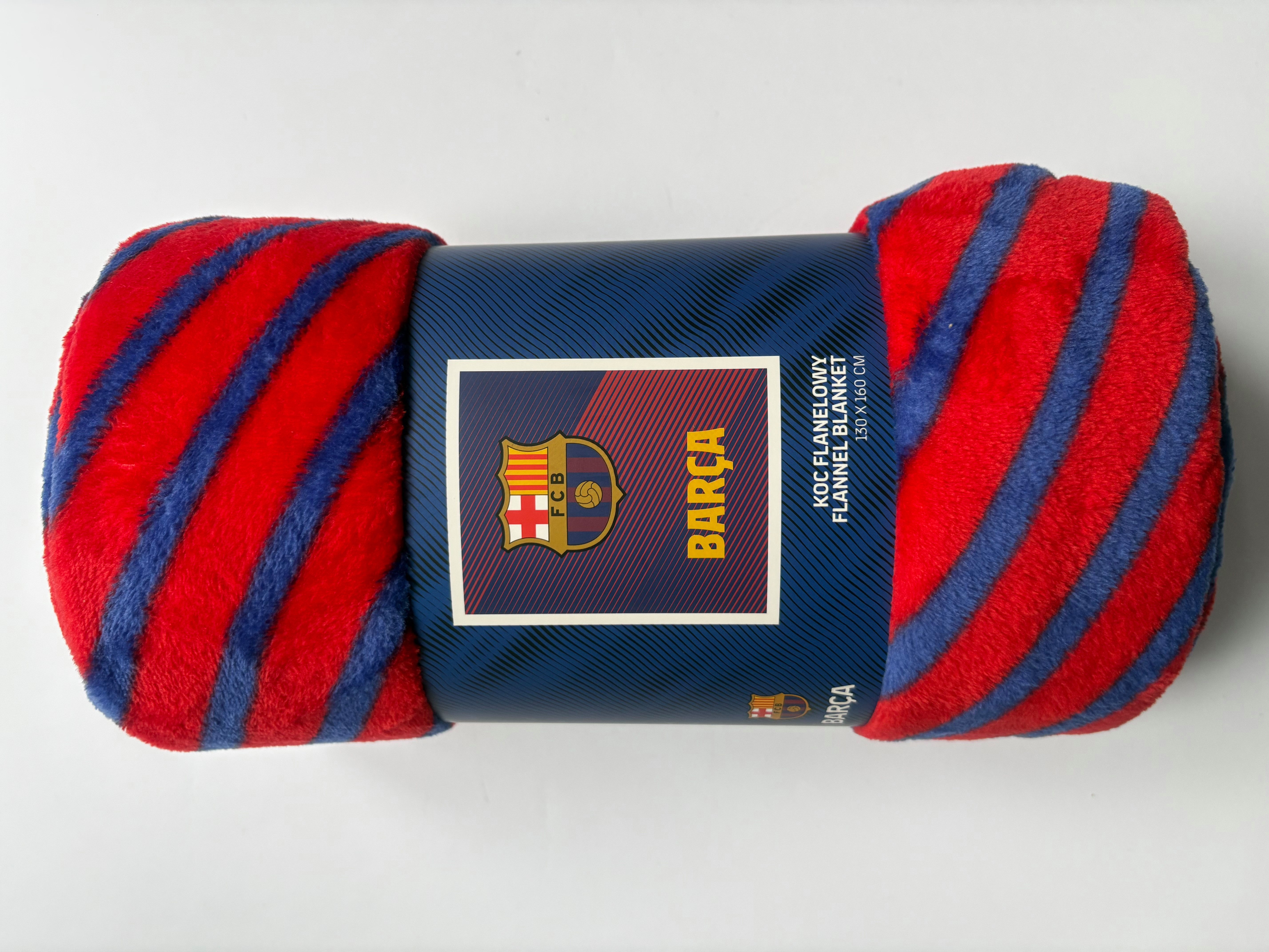 Wohndecke FC Barcelona Coral Fleecedecke Kuscheldecke 130 x 160 cm, FC Barcelona