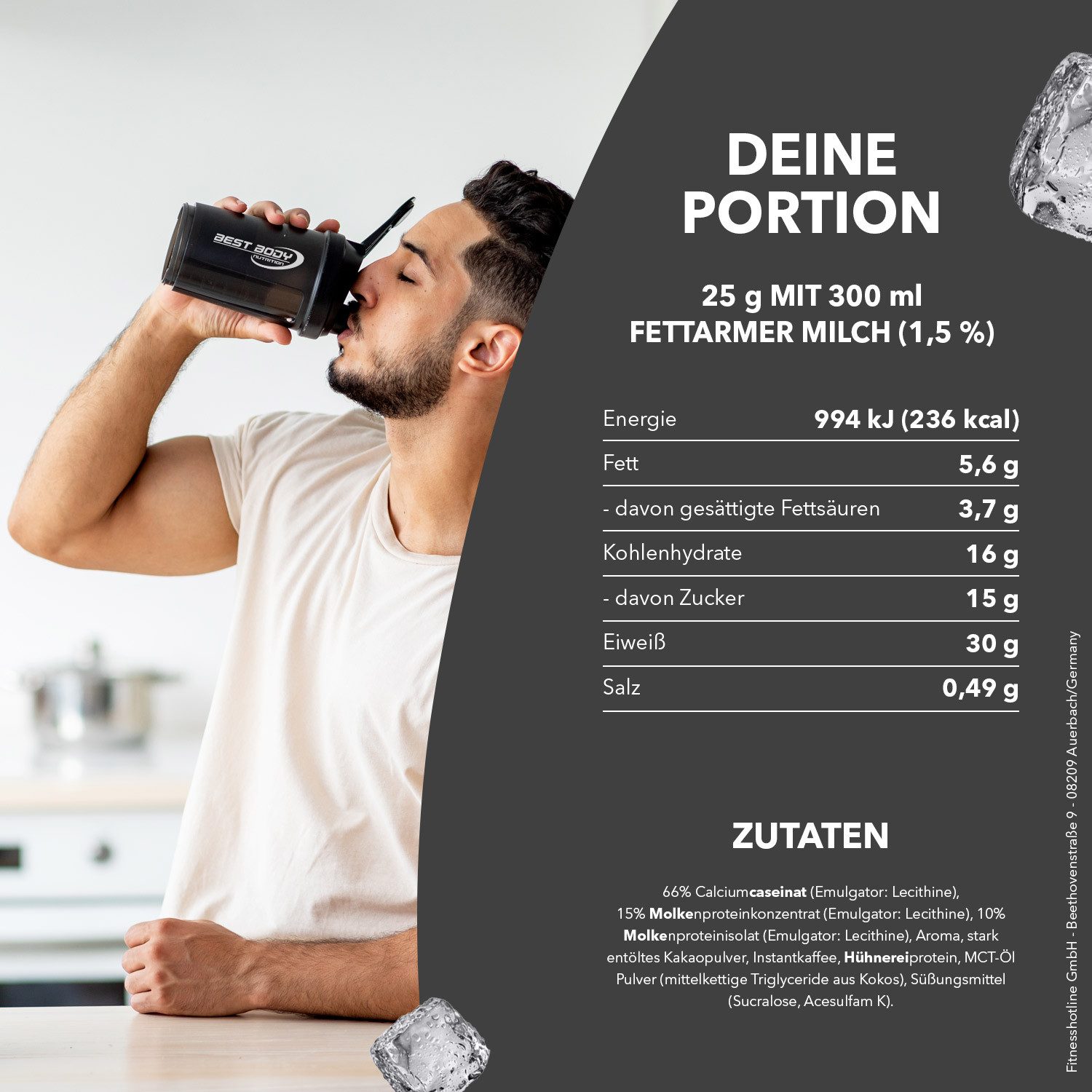 Best Body Nutrition 250 g - 1 kg Gourmet Protein Bundle Pulver, 1000 g