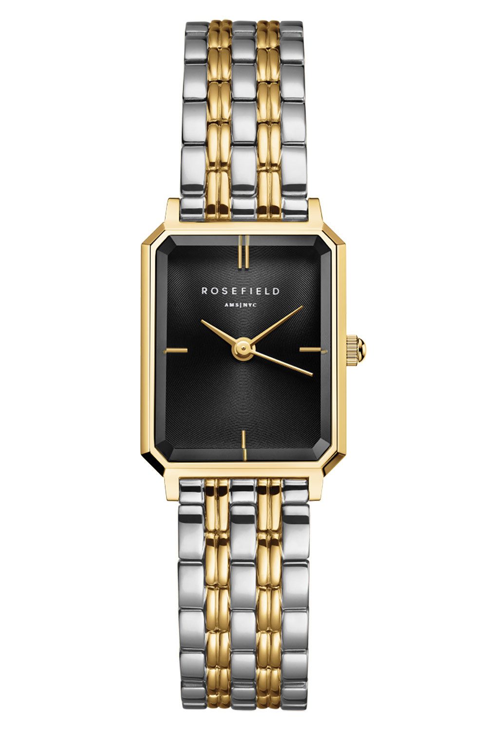 ROSEFIELD Quarzuhr Octagon XS Bicolor/Schwarz