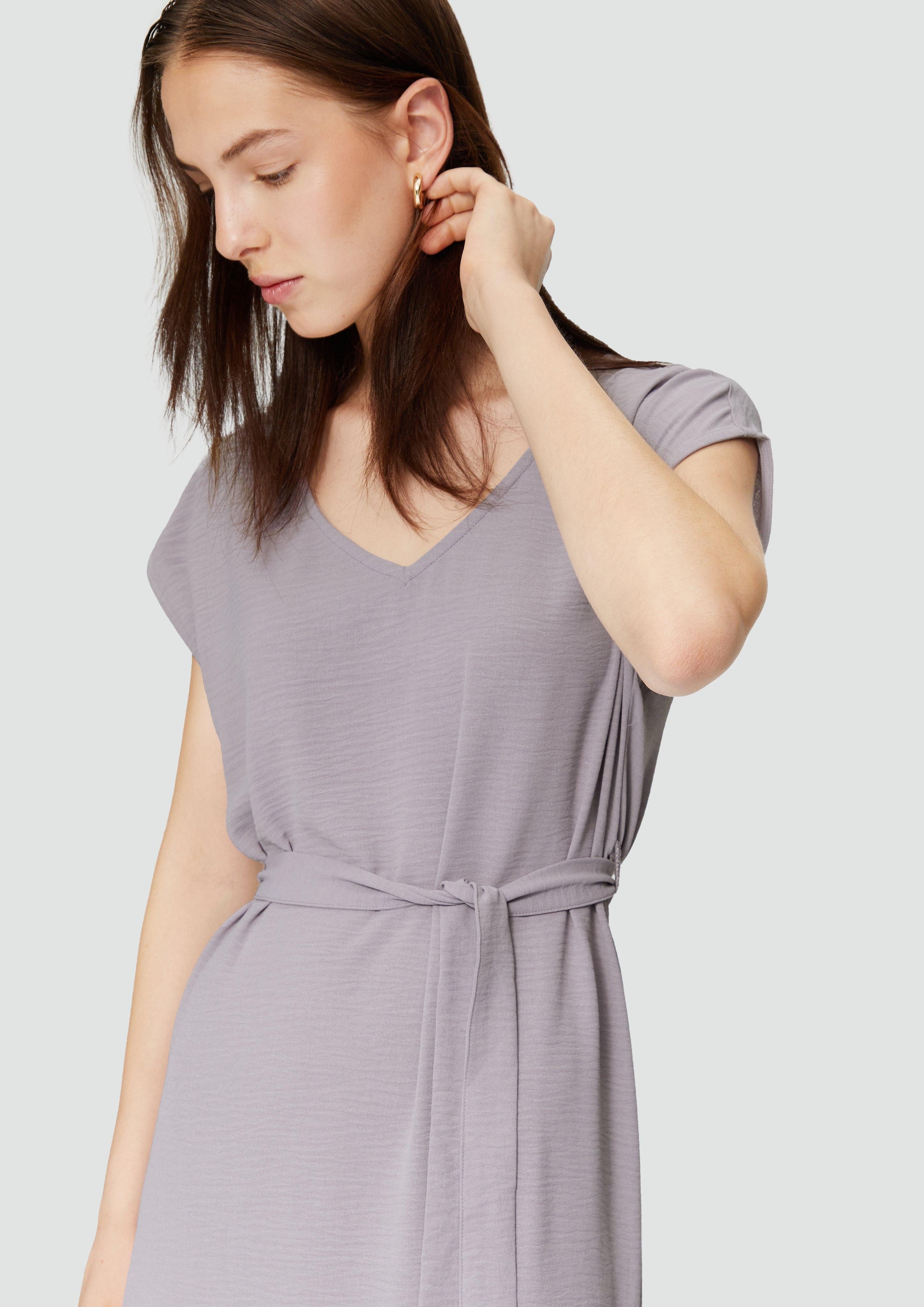QS Minikleid Midikleid mit V-Ausschnitt im günstig online kaufen