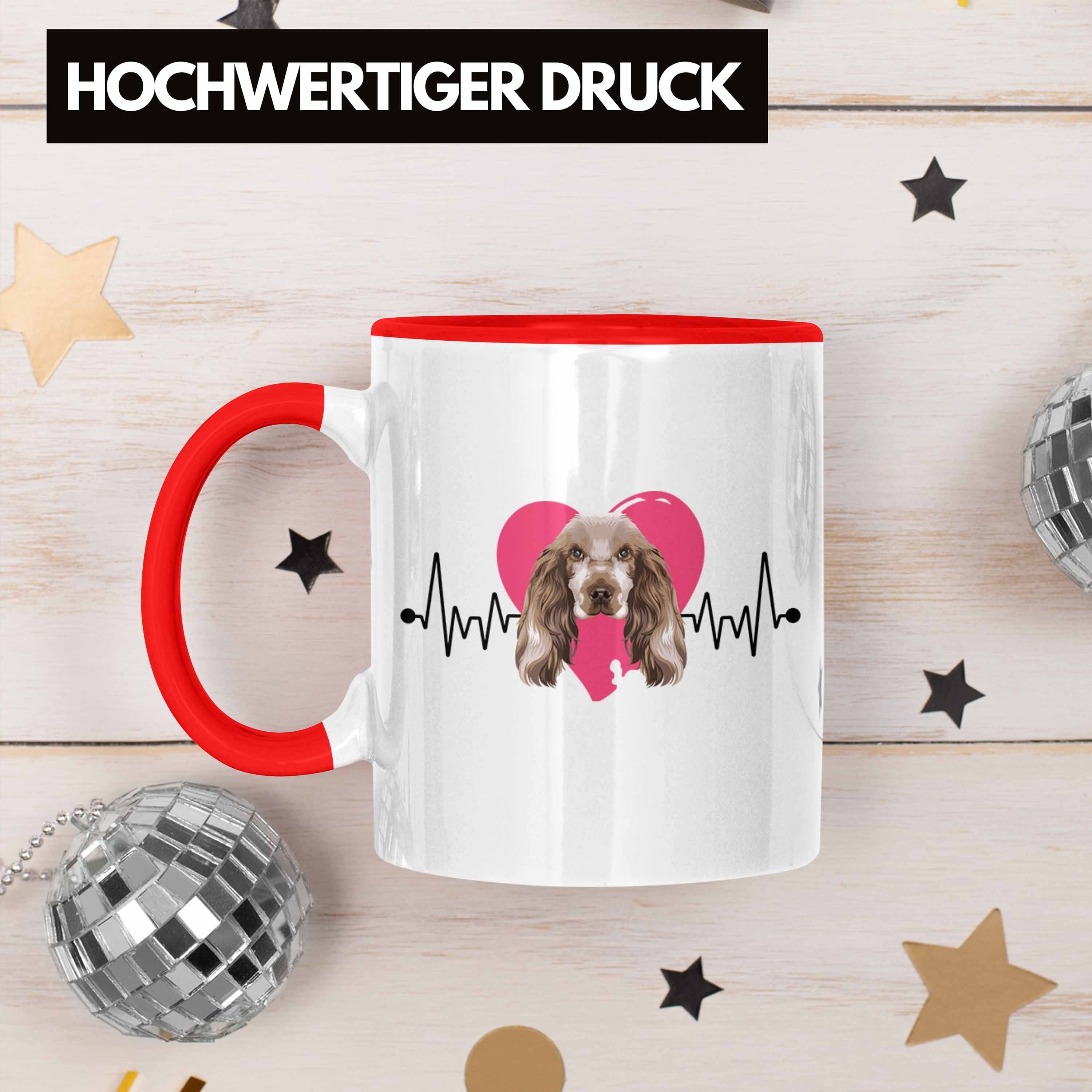 Trendation Spruch He Geschenkidee Tasse Cocker Tasse Besitzer Geschenk Rot Lustiger Spaniel