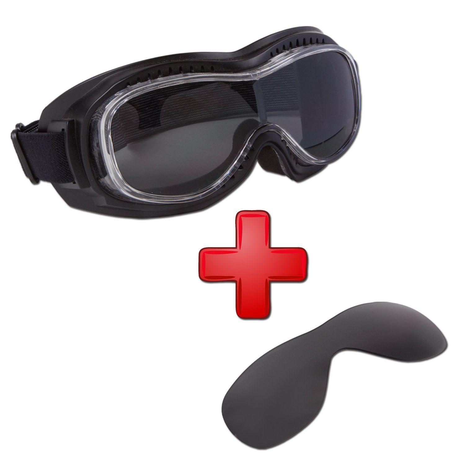 PiWear Motorradbrille PiWear Toronto - Set nach Wahl SM / SM