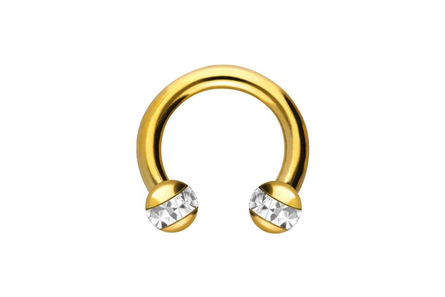 PIERCINGLINE Nasenpiercing Chirurgenstahl Hufeisenring EPOXY-RING-KUGELN (H günstig online kaufen
