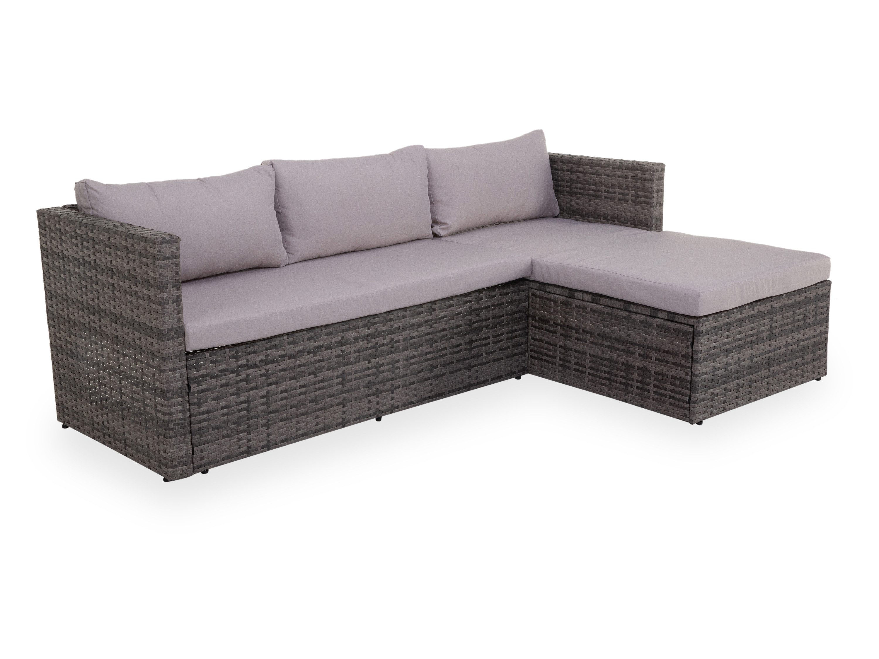 Outdoor Gartenlounge-Set Loungeecke outdoor LIMA BHT 194x62x129 cm bunt Garten-Sofa Loungesofa