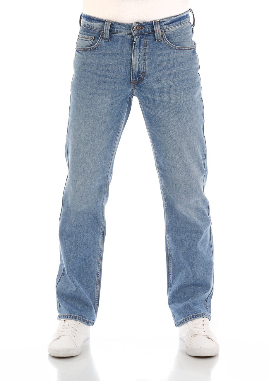 MUSTANG Straight-Jeans Herren Jeanshose Big Sur Regular Fit Denim Hose mit Stretch DENIM BLUE (5000-202)