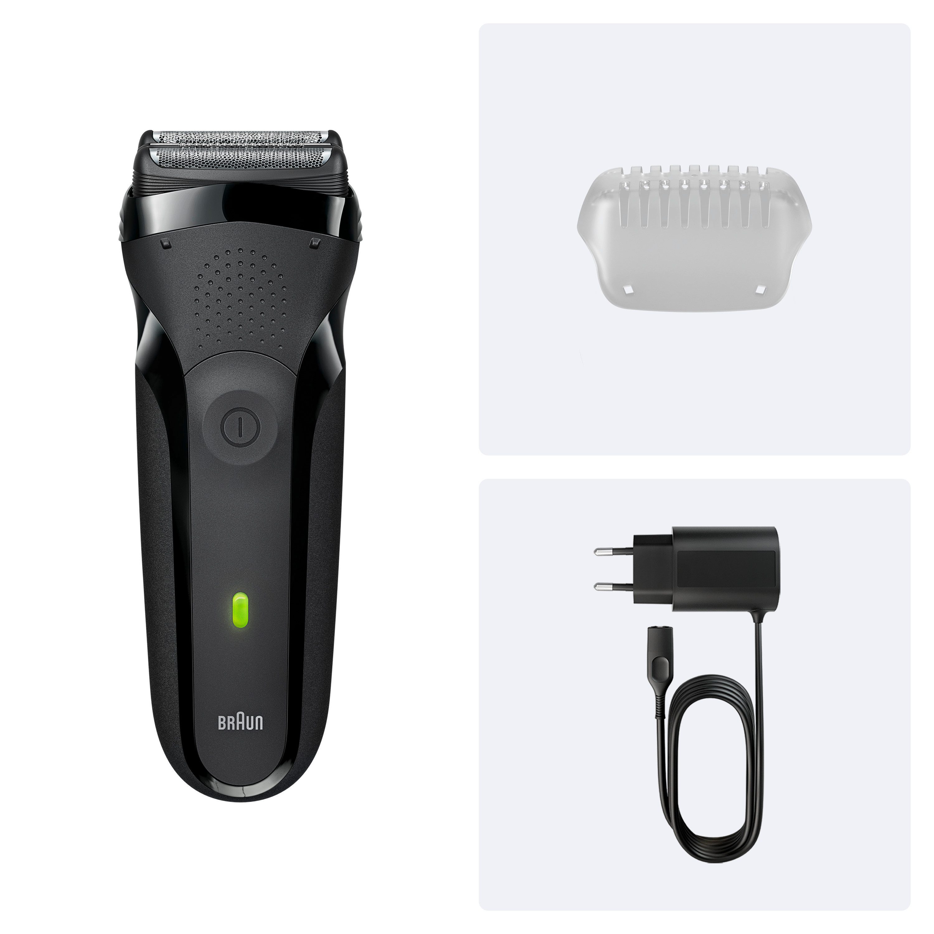 Braun Elektrorasierer Series 3 300s, 3 flexible Klingen