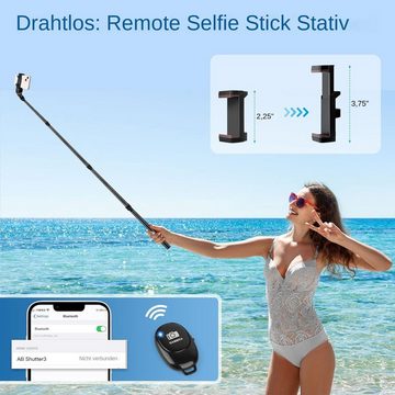 yozhiqu Handy Mobile Phone Tripod-61' Selfie Stick Stand with Remote Control Klemmstativ (Aluminiumkonstruktion für universelle Kompatibilität–mobile Fotografie)