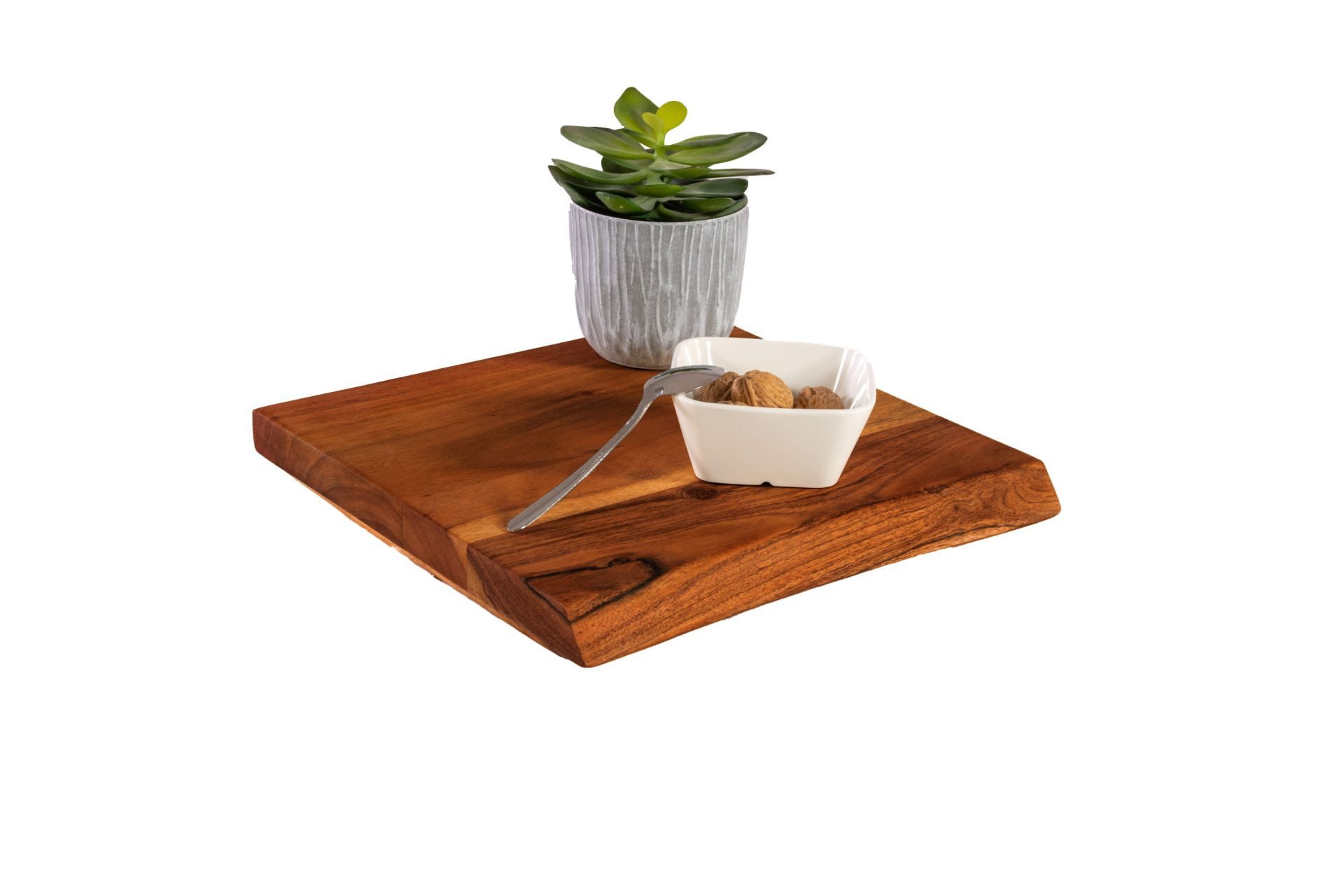 SAM® Arbeitsplatte Emi, Arbeitsplatte für Heimwerker, einseitige Baumkante, Akazienholz