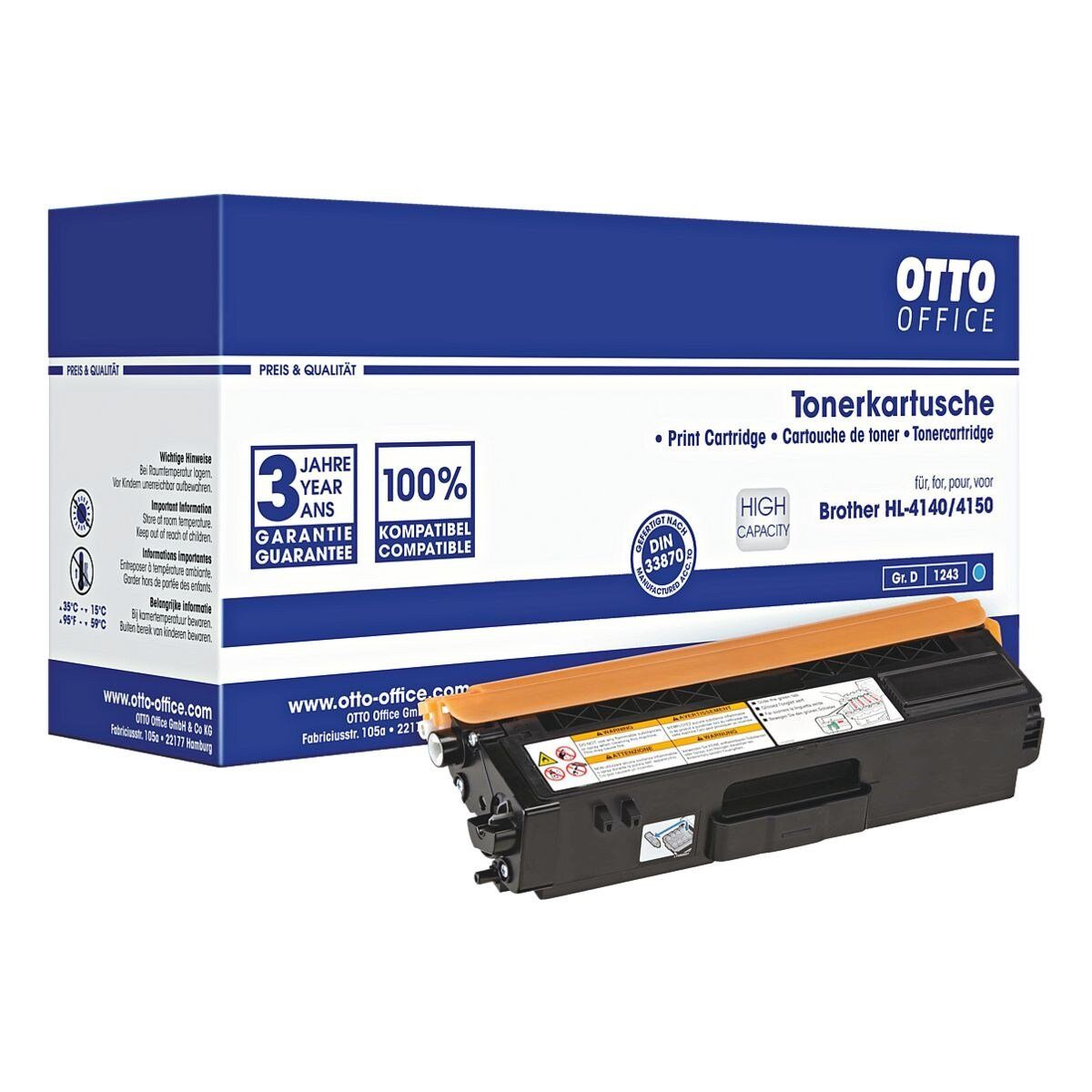 Otto Office  Office Tonerpatrone, ersetzt Brother »TN-325C« cyan