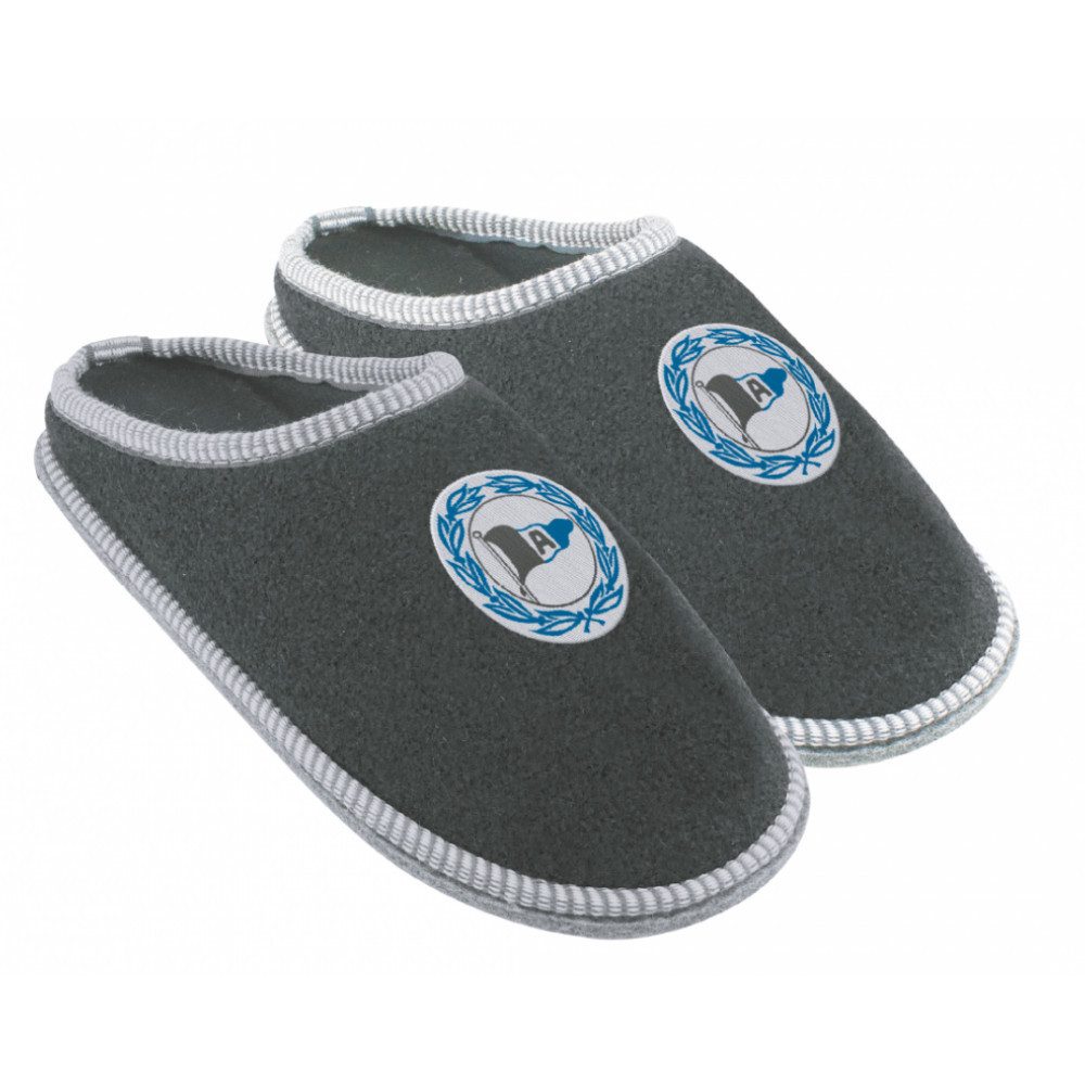 Arminia Bielefeld Arminia Bielefeld Pantoffeln Logo Grau Pantolette