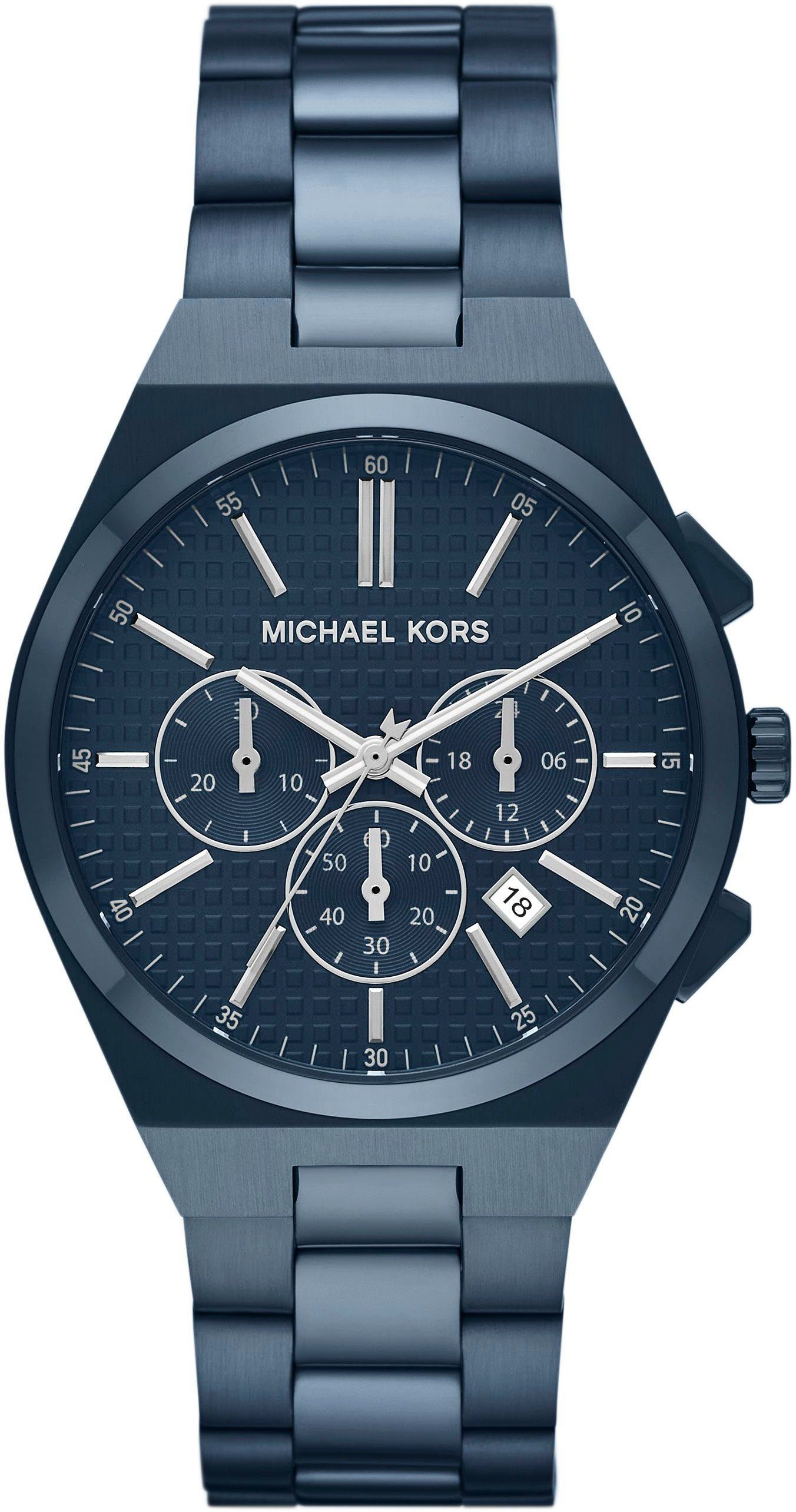 KORS MK9147, Datum, Mit Stoppfunktion und MICHAEL Chronograph 12/24-Std.-Anzeige LENNOX,