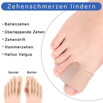 COOL-i ® Hallux-Bandage, 2 Paar Gel Zehenspreizer: Hallux Valgus & Hammerzehen Hilfe