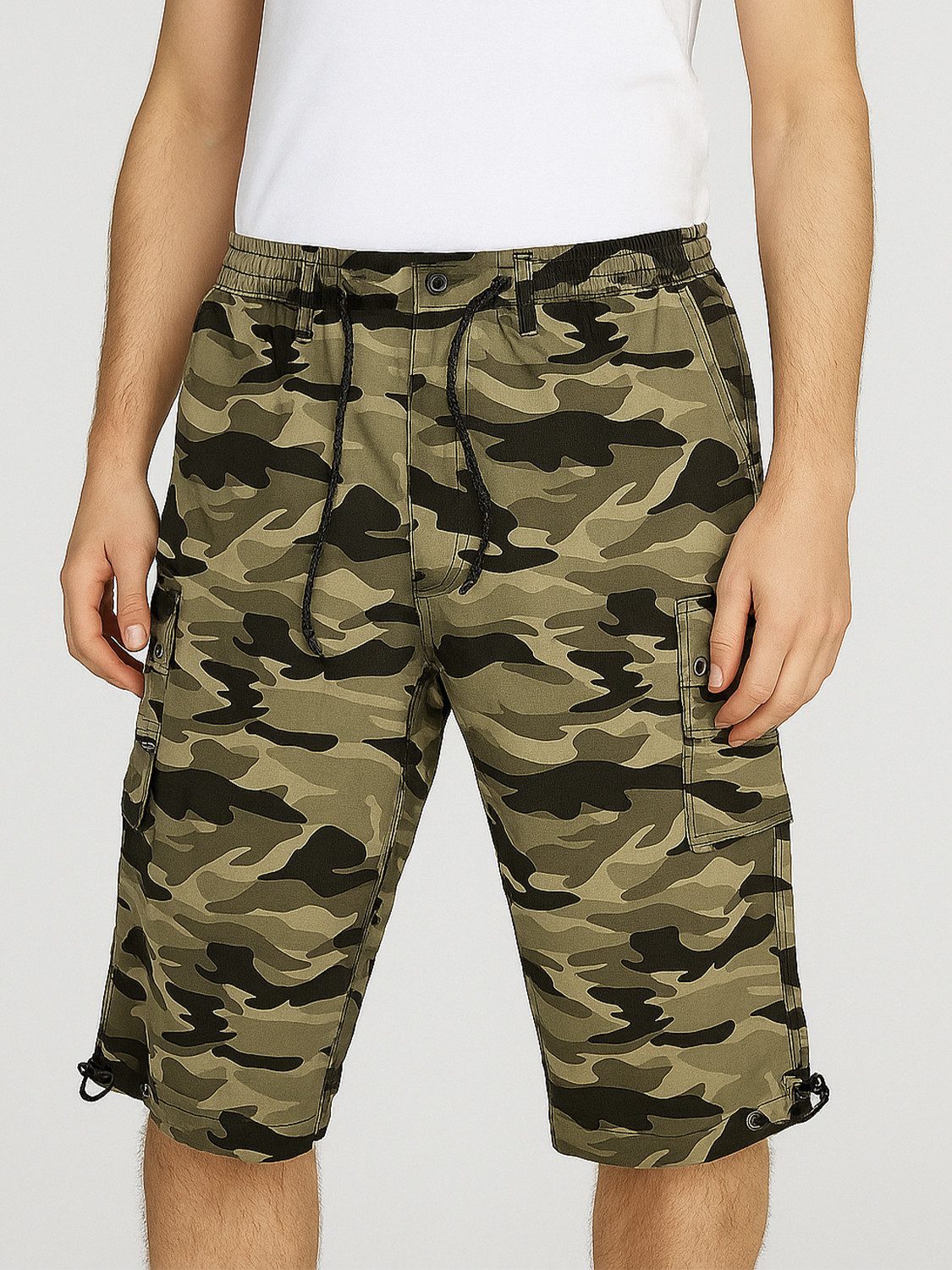 YSROMA Cargoshorts Legere Camo Bermuda mit günstig online kaufen