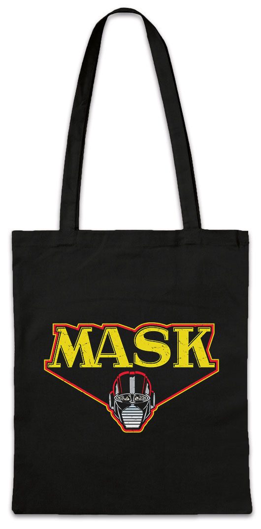 Beuteltasche MASK Retro Logo Stofftasche Venom Kult TV Cartoon Retro 80s Kult Miles