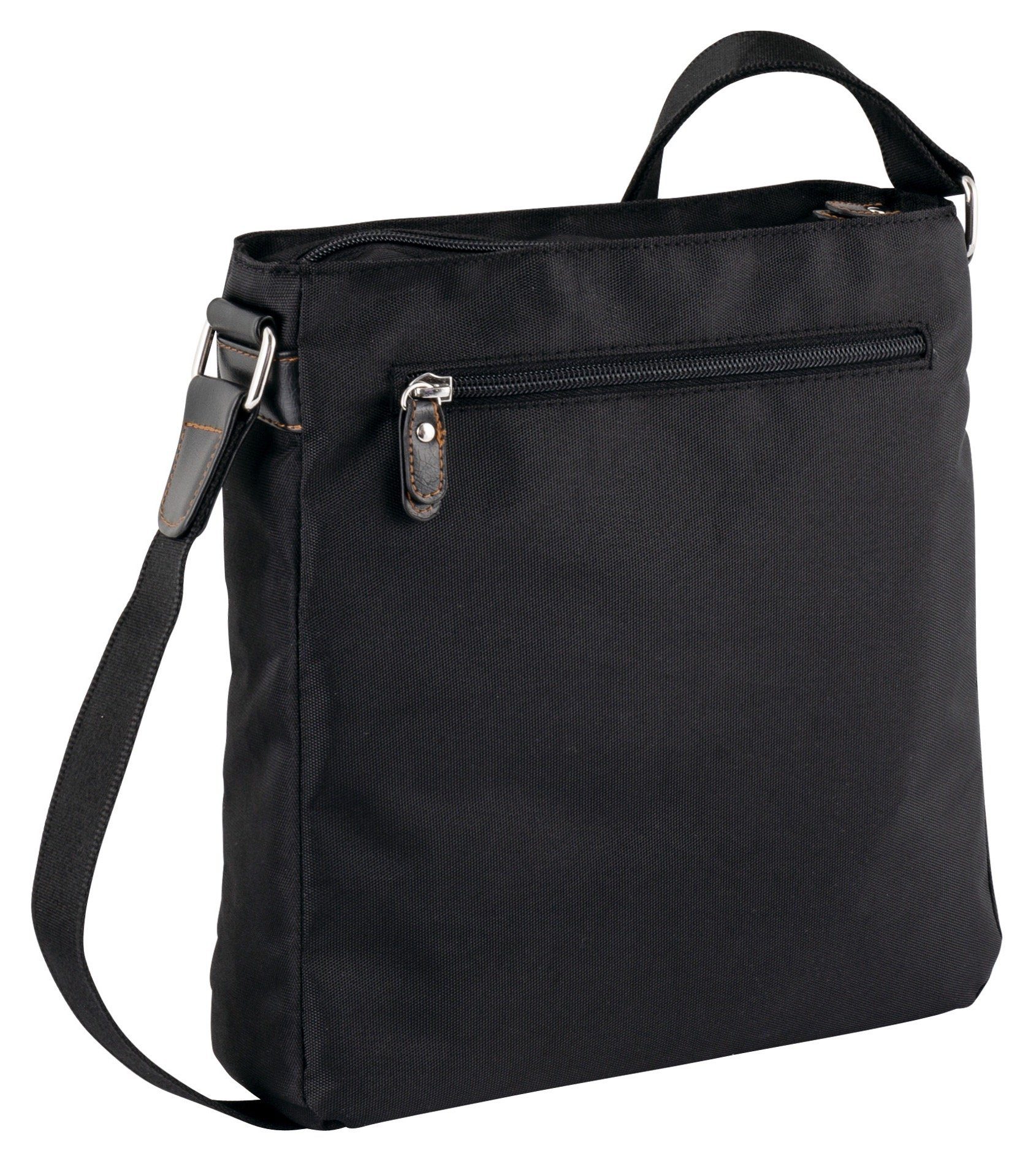 TOM TAILOR Hobo Rina, aus leichtgewichtigem Nylon und aufwändig gewebten Gurtband