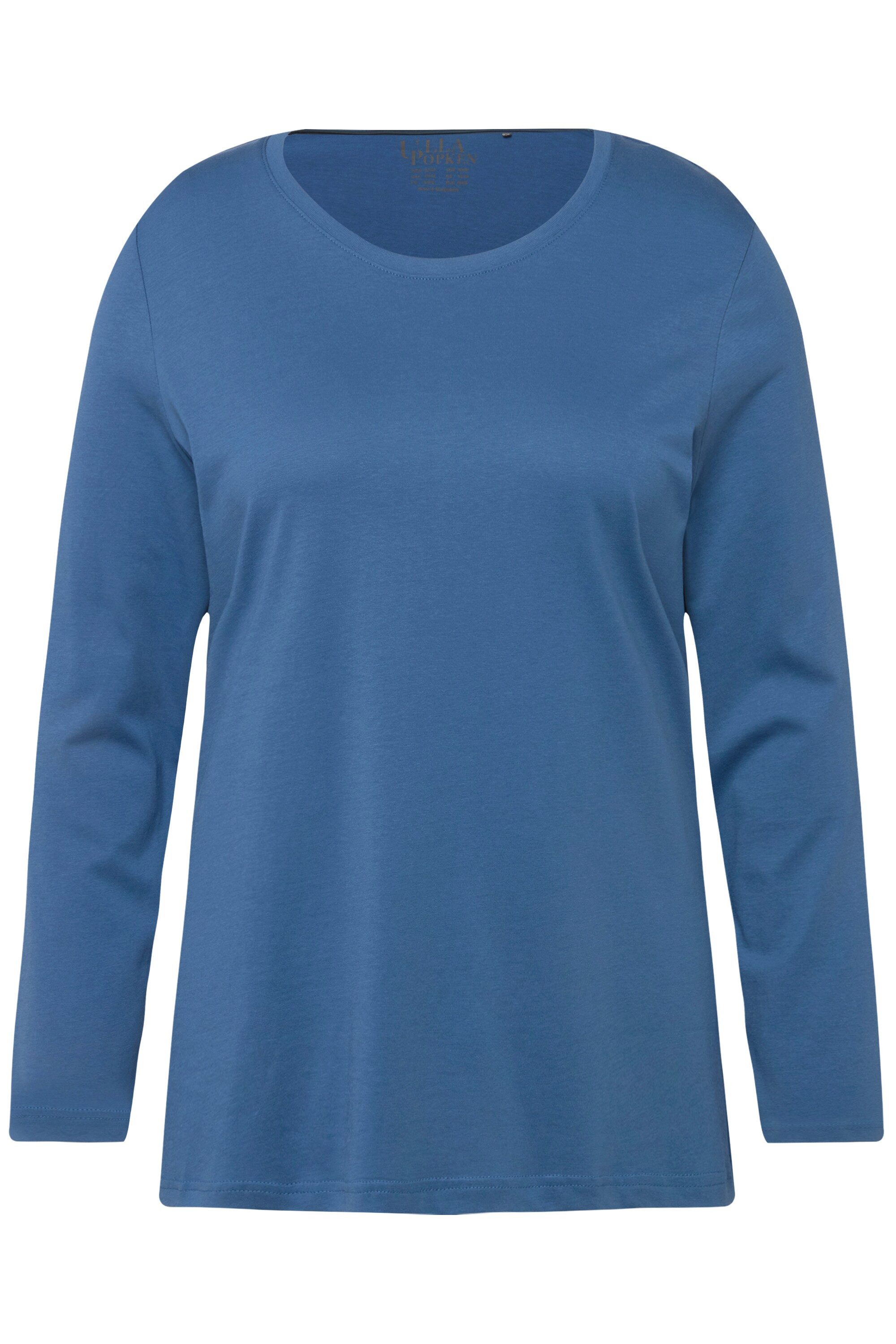 Ulla Popken T-Shirt bis 64 Oberteil Langarmshirt Basic Langarm günstig online kaufen