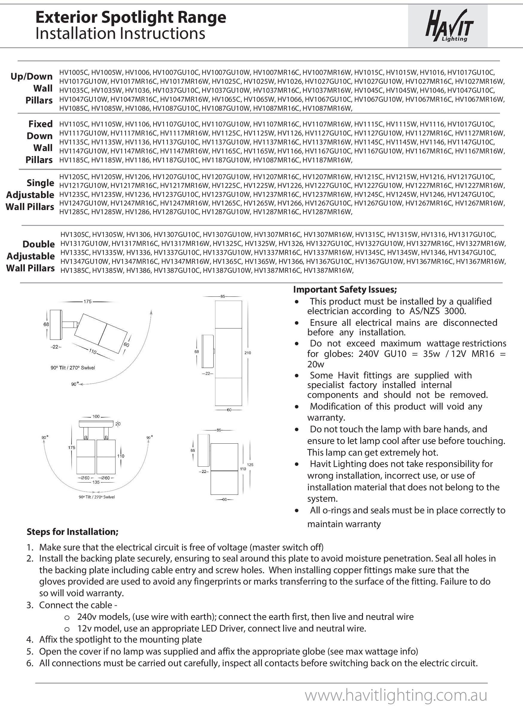 Havit ohne Wandleuchte Lighting Leuchtmittel TIVAH,