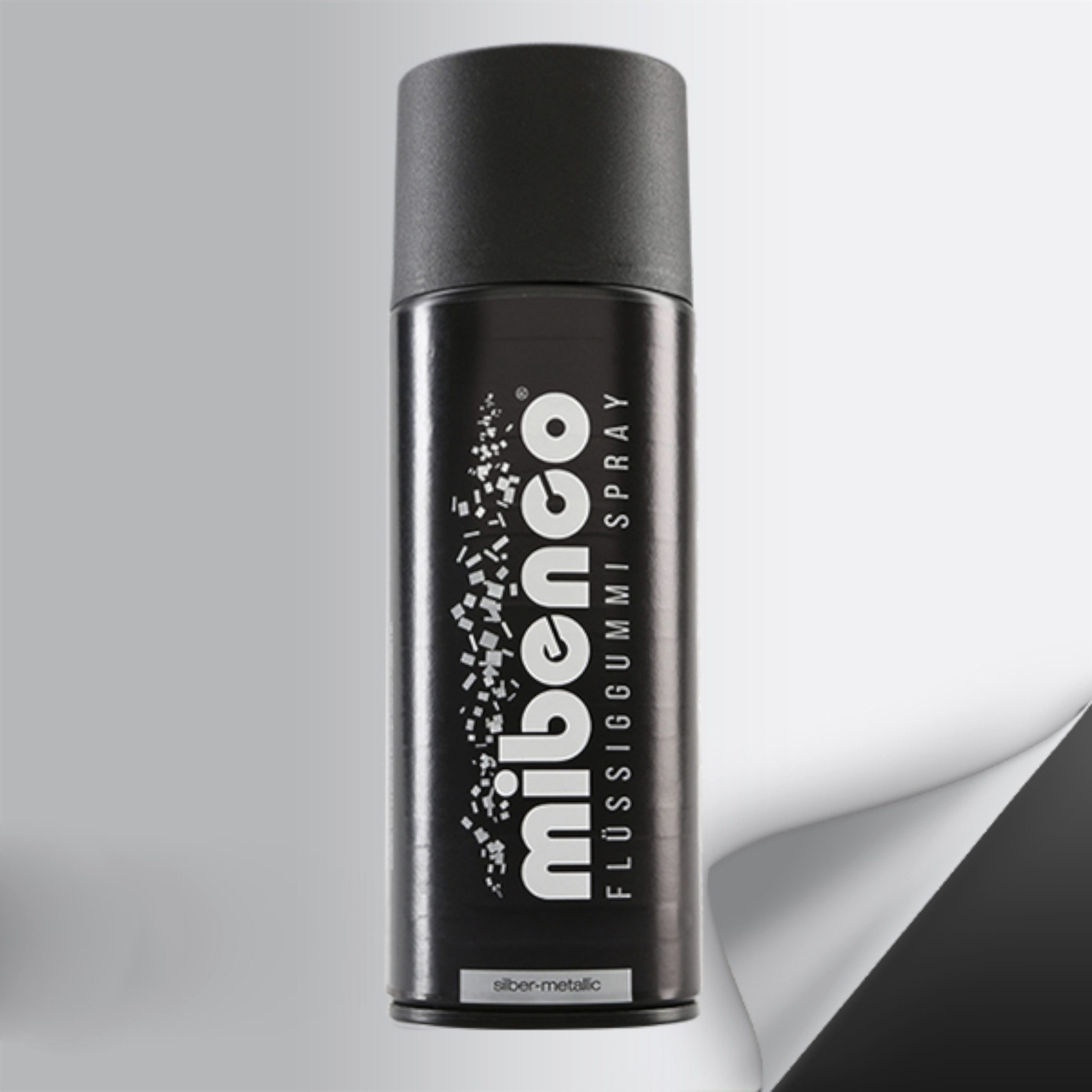 mibenco Lack Mibenco Flüssiggummi Spray Silber-Metallic Matt 400ml
