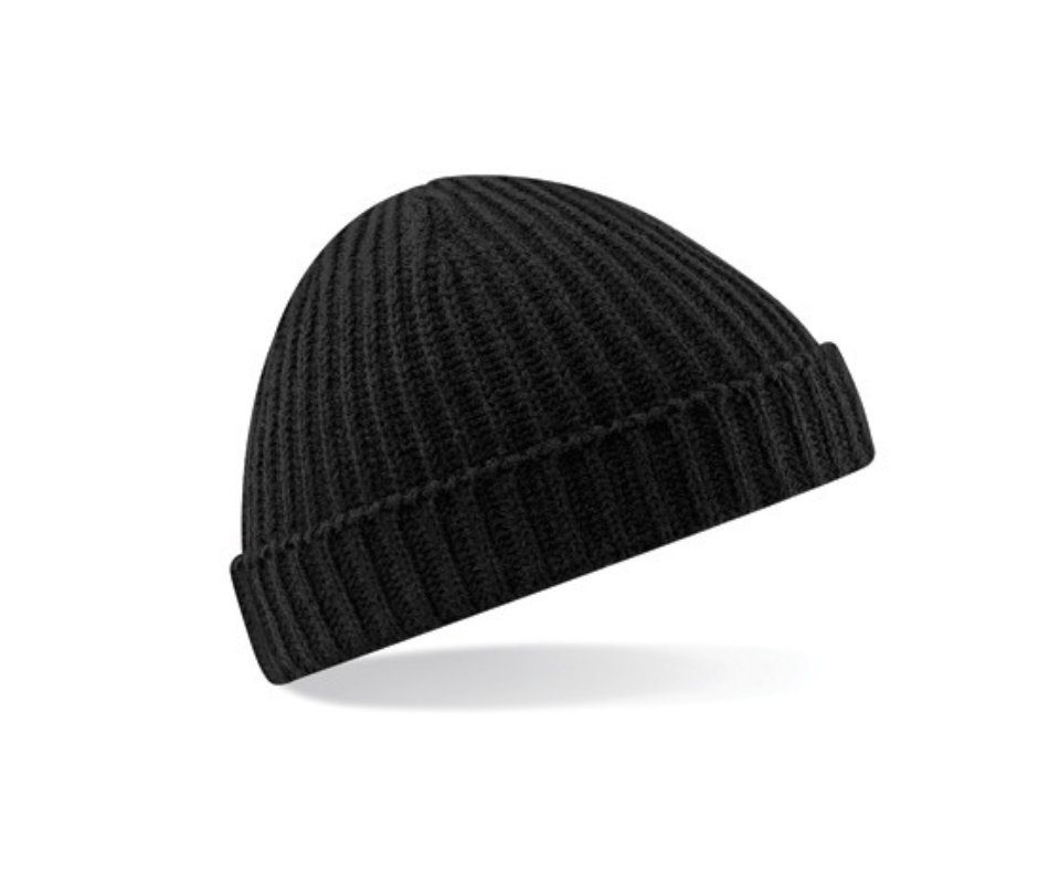 Beechfield® Strickmütze Fischermütze Herren Trawler Beanie Kurze Seemannsmütze Kurz Fischerman