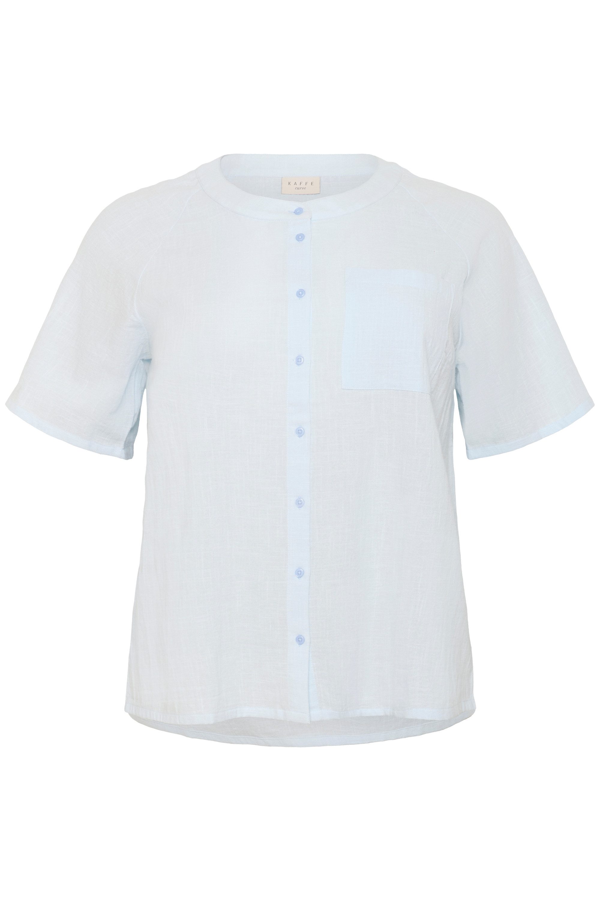 KAFFE Curve Langarmhemd Langarm - Hemd KCpaula Große Größen