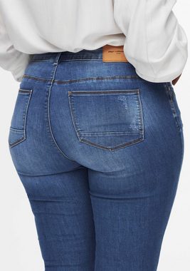 ONLY CARMAKOMA Skinny-fit-Jeans CARKARLA REG SK ANKLE ZIP JNS mit Reißverschluss am Beinabschluss