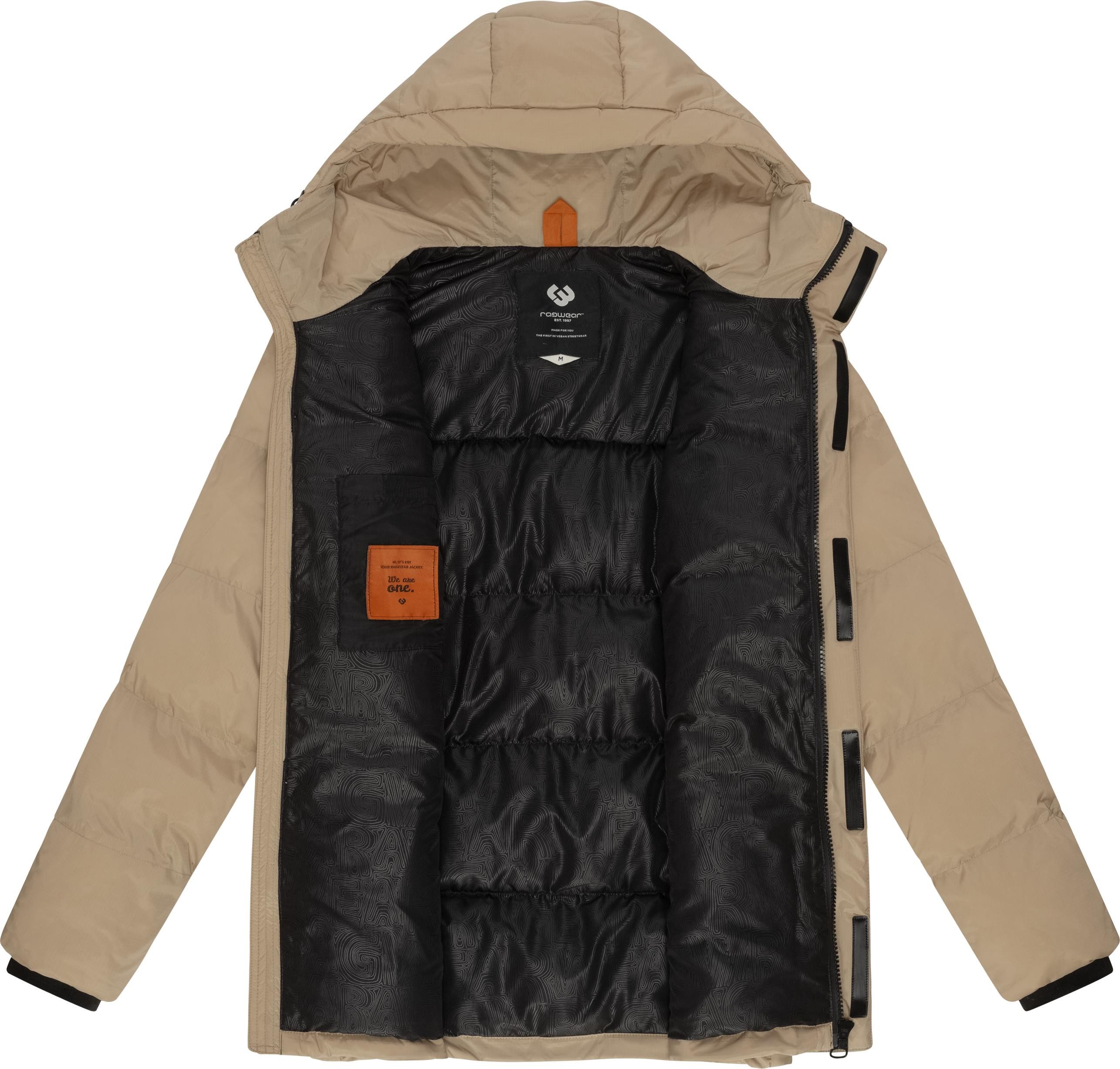 Ragwear Steppjacke Mikkesh Sportliche Herren Winterjacke mit Kapuze – Bild 5 von 5