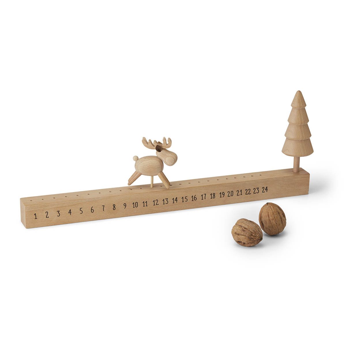 Philippi Design Adventskalender Elmar, Buchenholz