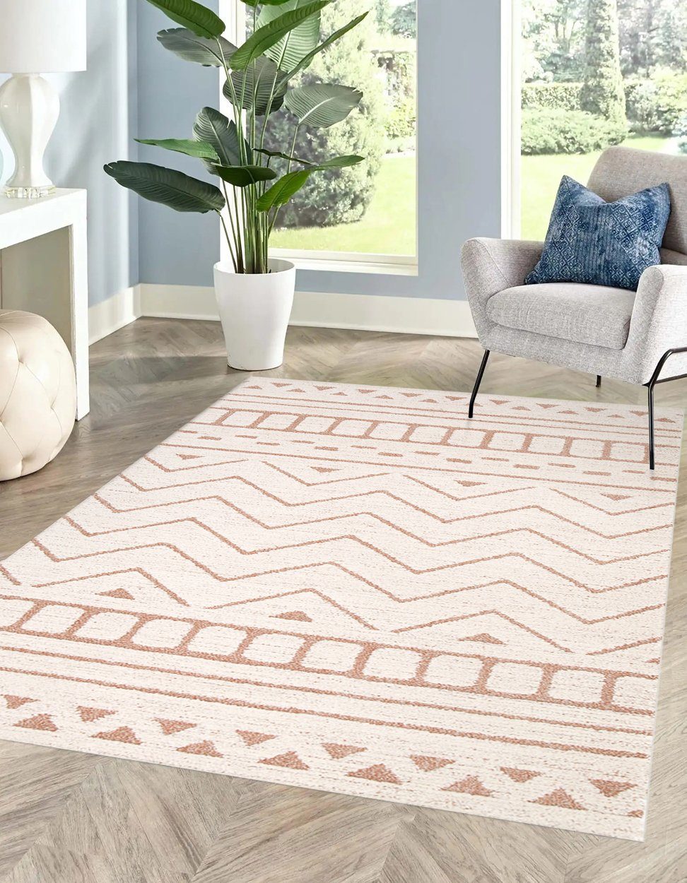 Rikmani Teppich Kurzflorteppich Schlafzimmerteppich weicher Teppich