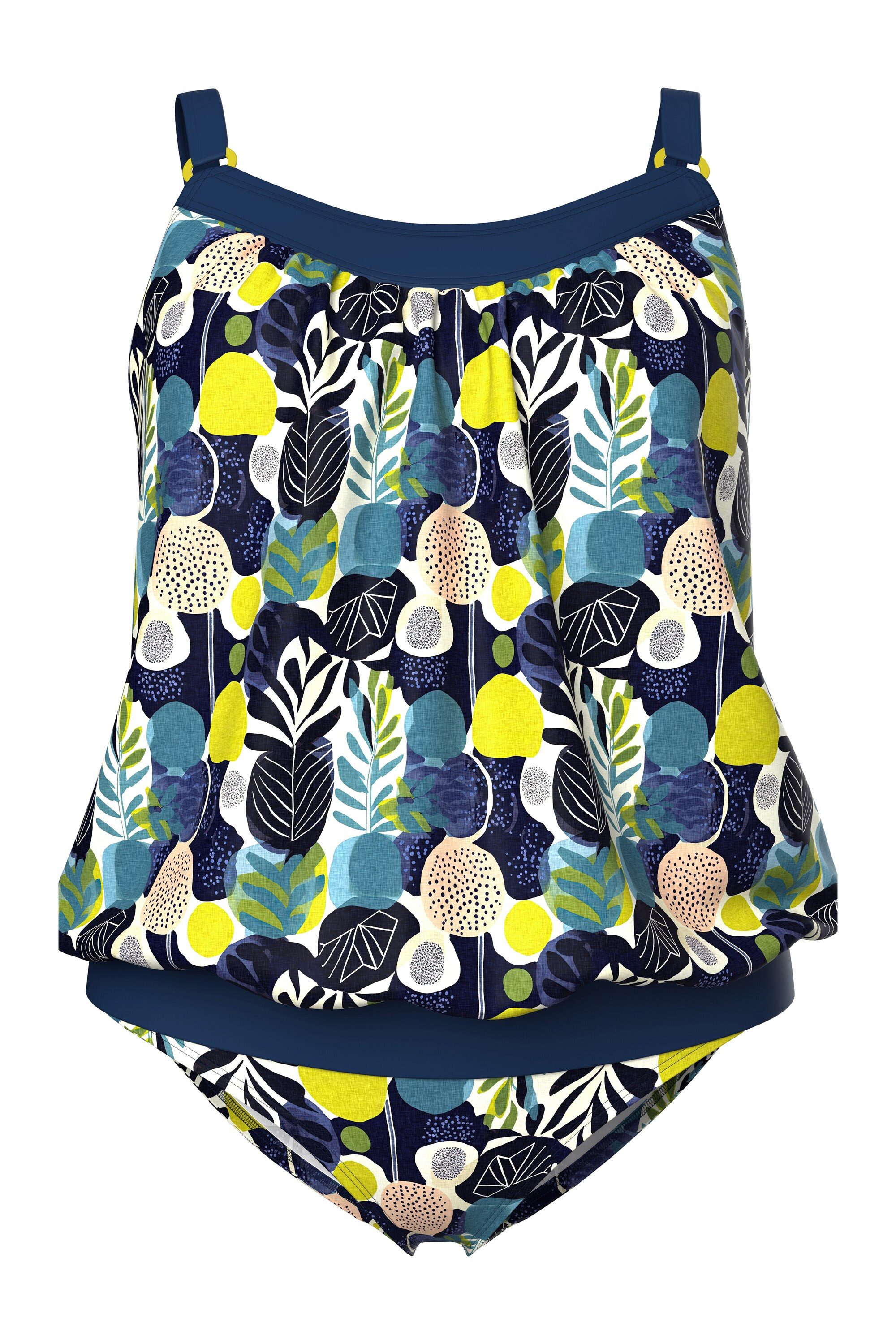 Ulla Popken Bügel-BH Tankini Blätter Softcups Träger verstellbar günstig online kaufen