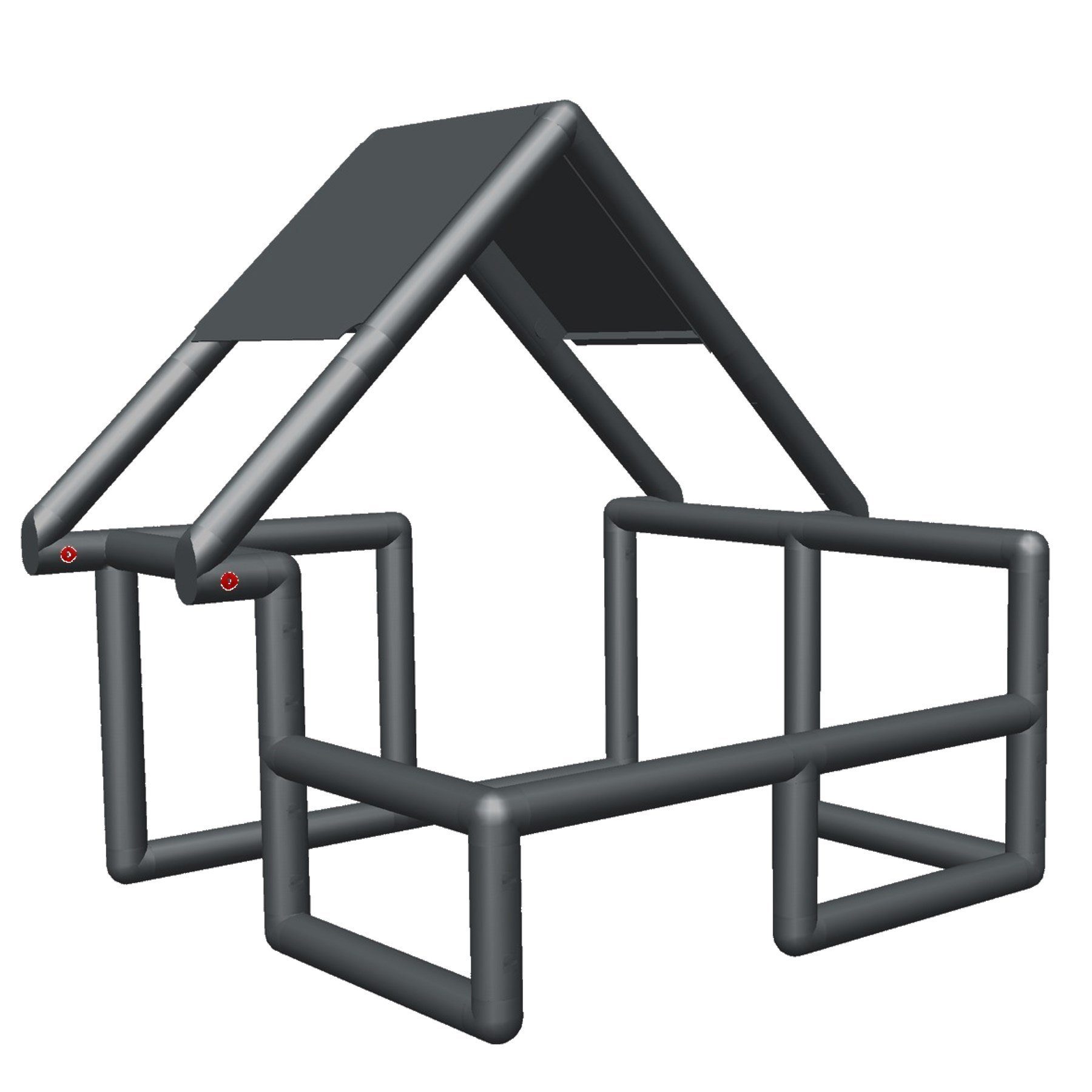 move and stic Spielhaus BASIC Grundbaukasten, erstes Klettergerüst, erweiterbar, aus recyclebarem Kunststoff, Made in Germany