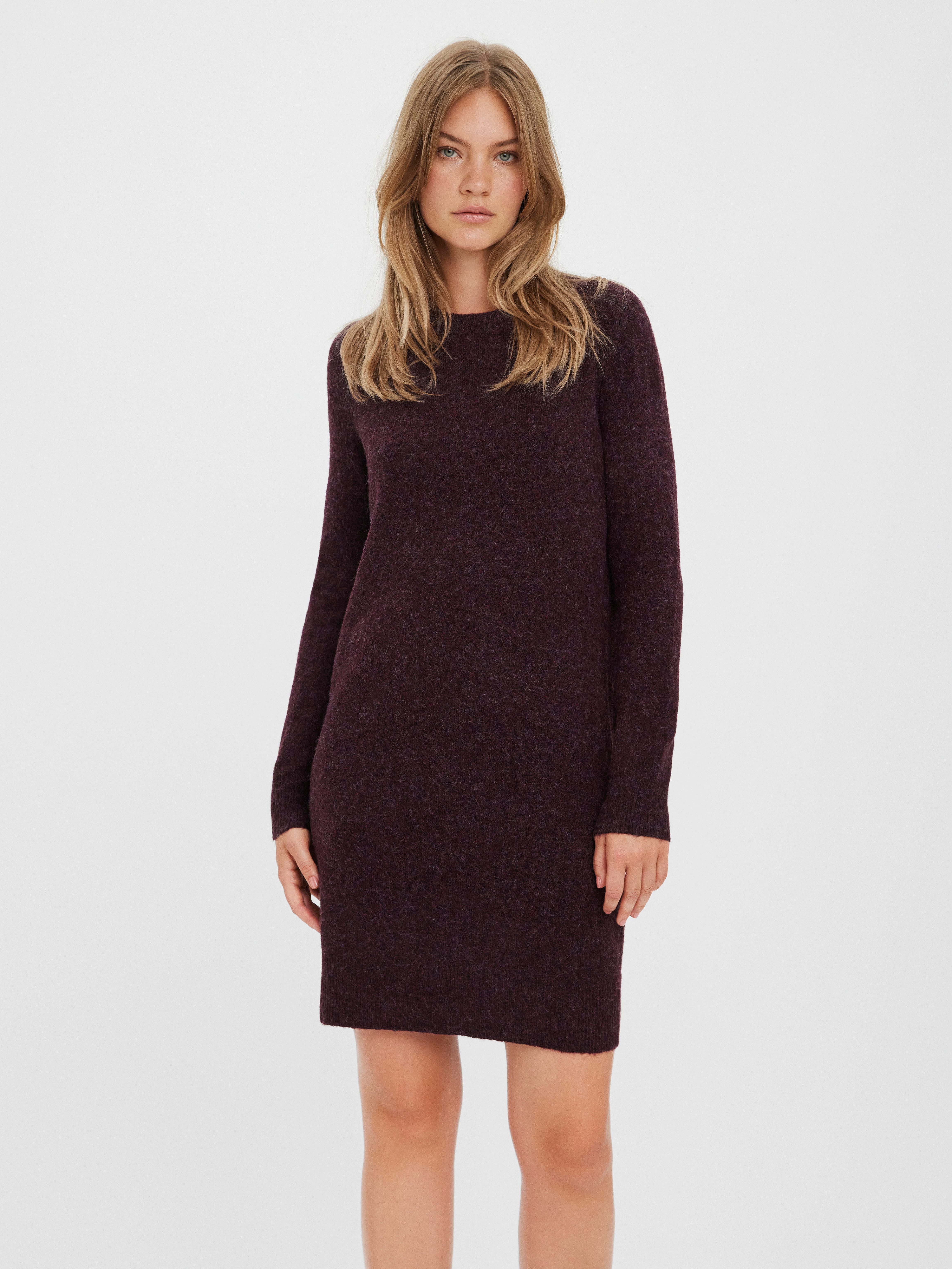 Vero Moda Strickkleid VMDOFFY LS O-NECK DRESS GA NOOS günstig online kaufen