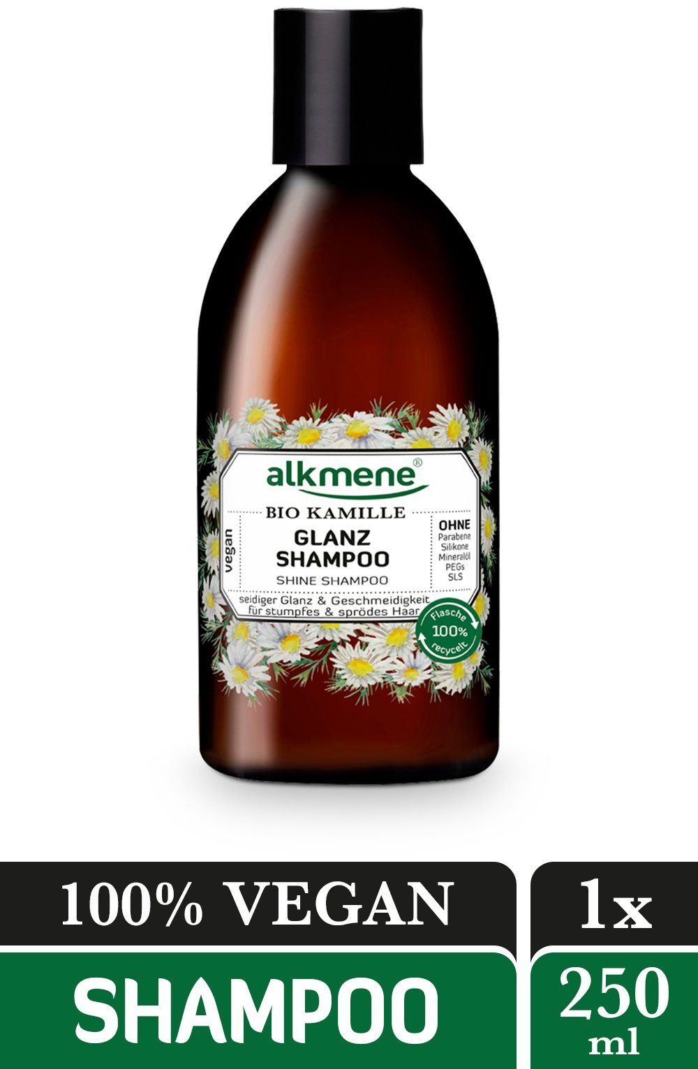 alkmene Haarshampoo Glanz Shampoo Bio Kamille - Haarshampoo Shampoo Haarpflege, 1-tlg.