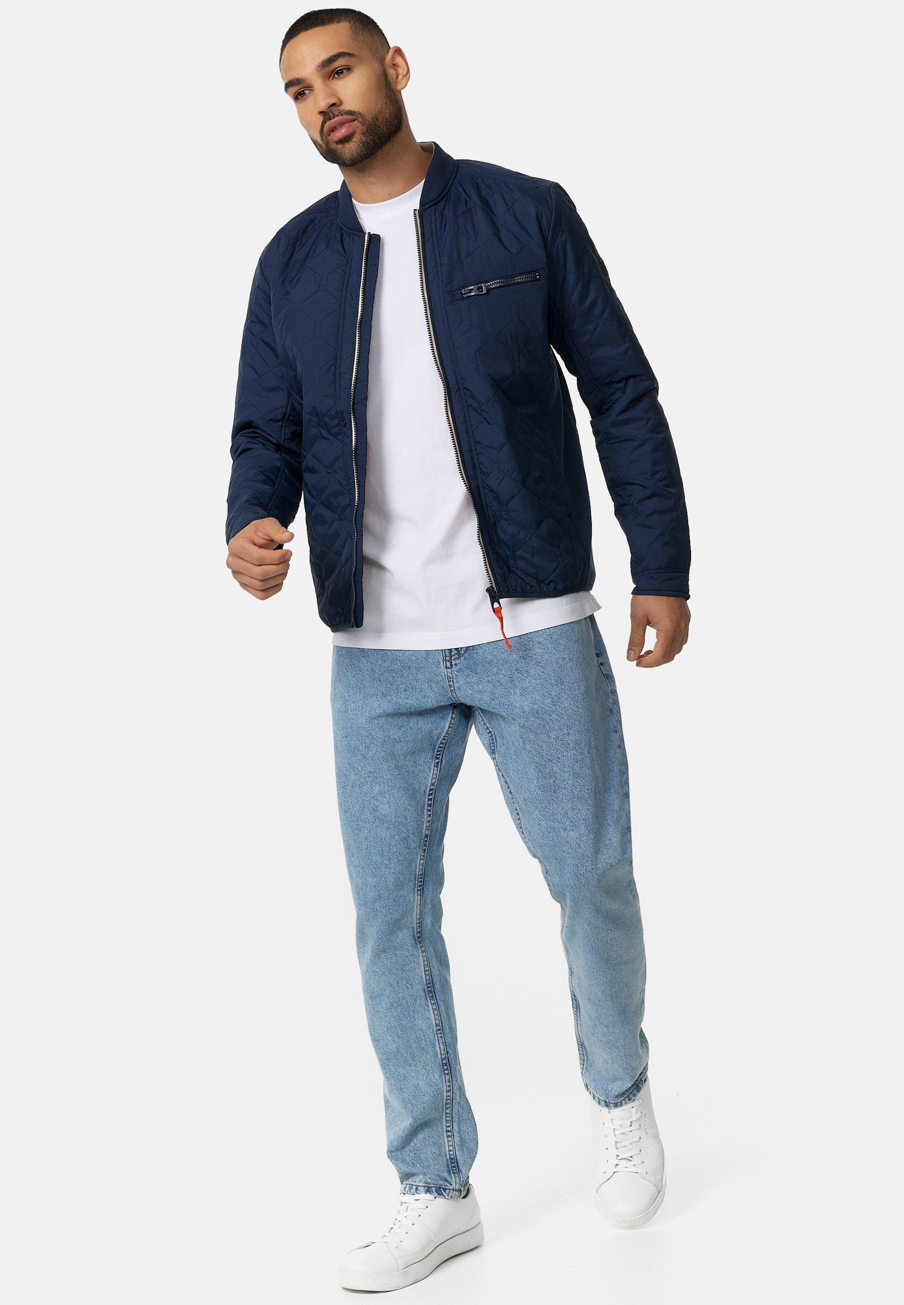 Navy Bomberjacke Leander Indicode